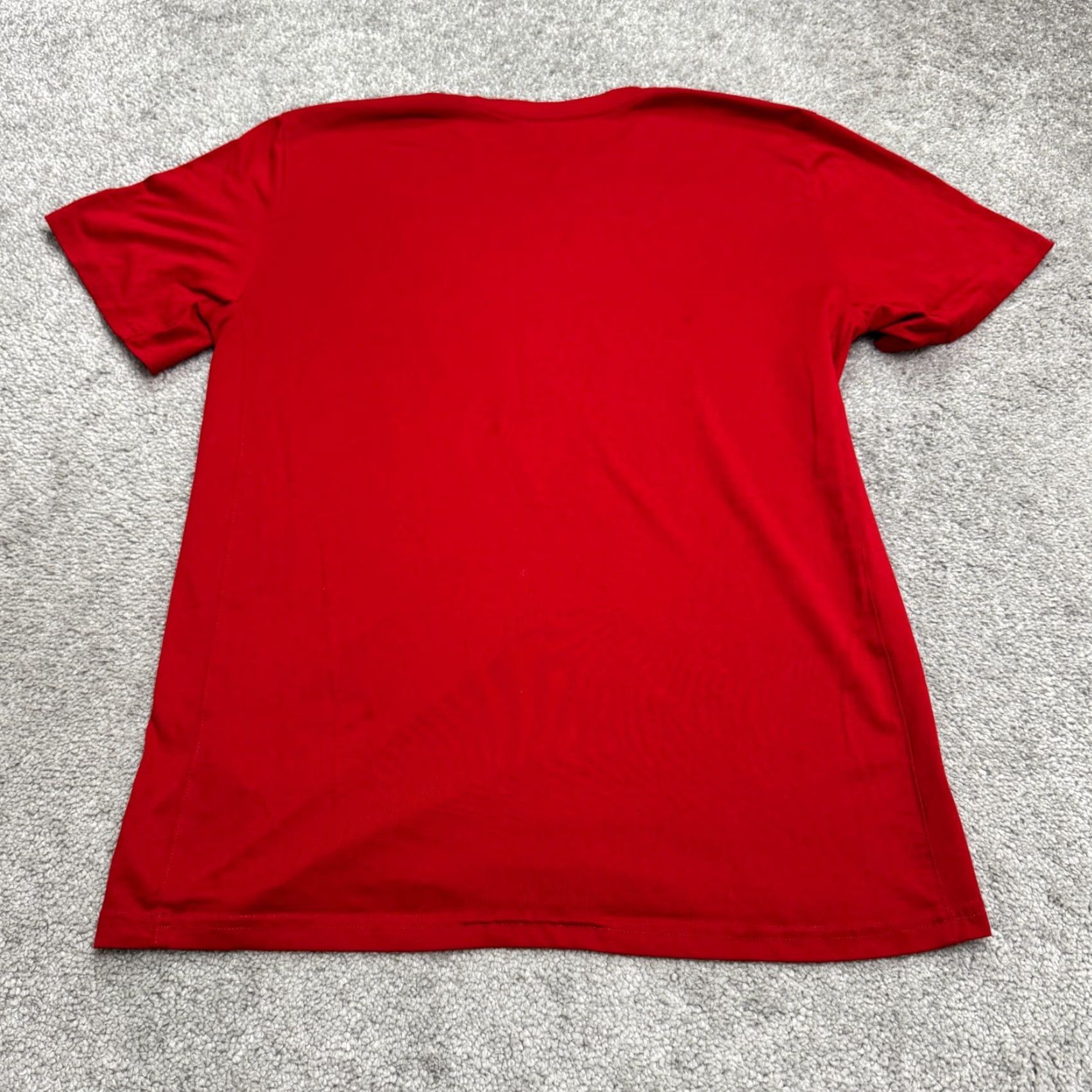 Nike Nike Dri-FIT Tee Shirt Adult Medium Red Short Sleeve Crew Neck T-Shirt Nike Brand Activewear Mens Regular Size M Red Short Sleeve Sports Athleisure Size US M / EU 48-50 / 2 - 2 Thumbnail