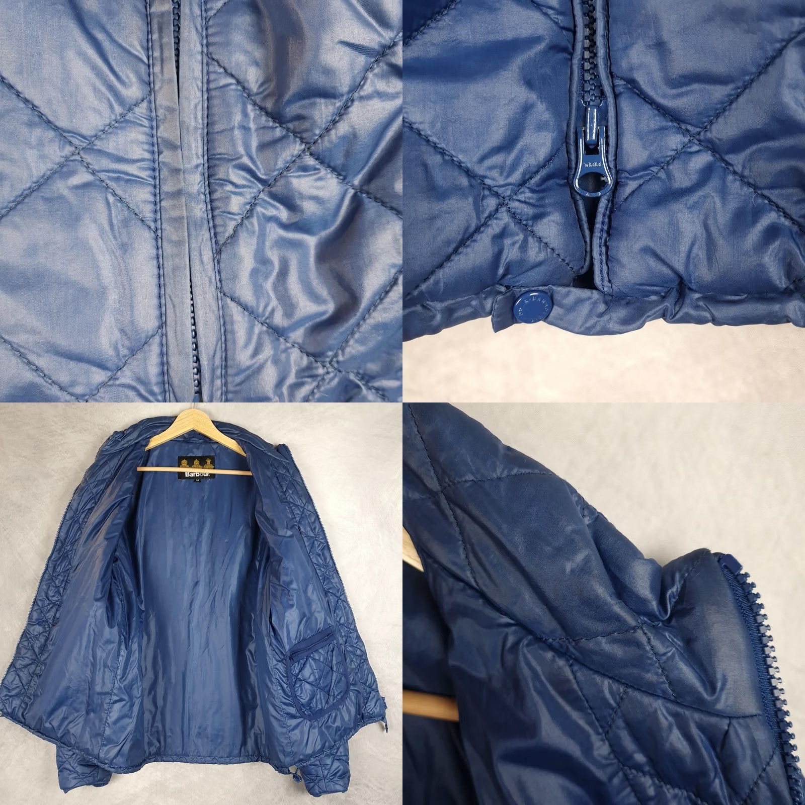 Barbour Barbour Fastback Quilt Jacket Mens Medium Blue Quilted Full Zip Lightweight Size US M / EU 48-50 / 2 - 9 Thumbnail