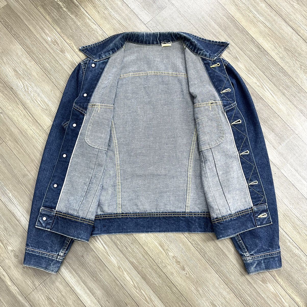 Japanese Brand × Sugar Cane × Toyo Enterprises Vintage Inferno Basics by Sugar Cane Selvedge Denim Jacket Size US L / EU 52-54 / 3 - 2 Thumbnail