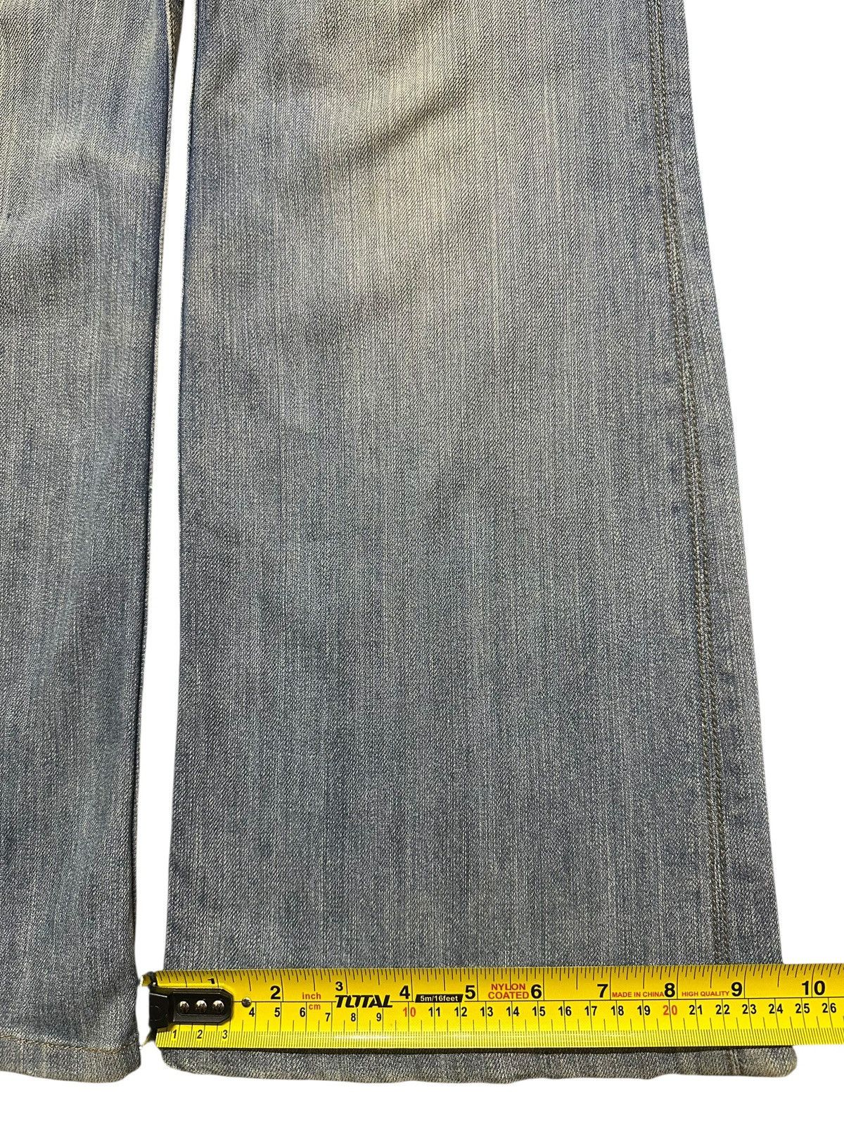 Japanese Brand Vintage Japanese Brand Blue Faded Wash Style Wide Leg Baggy Size US 30 / EU 46 - 16 Thumbnail