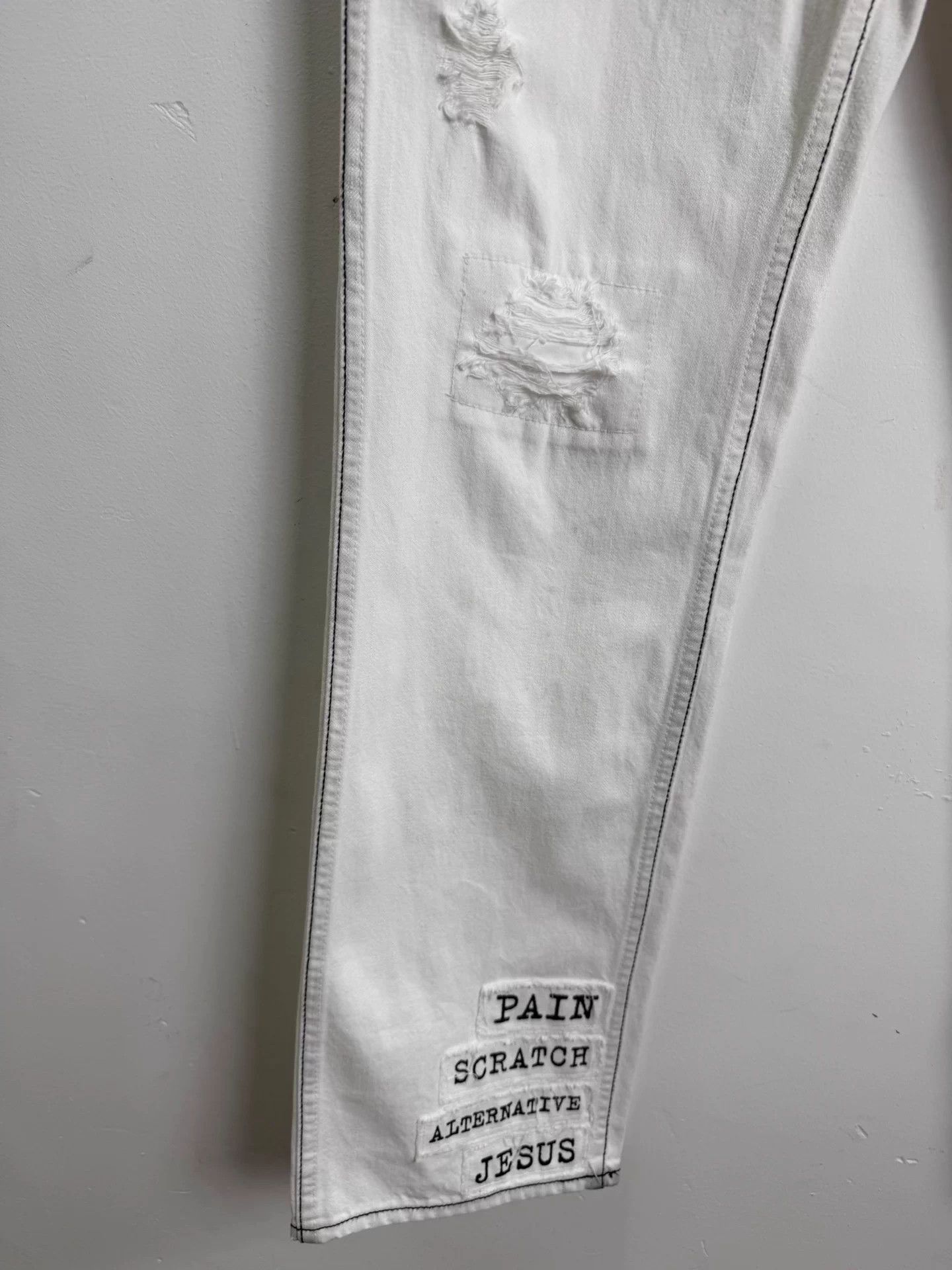 Numbers Number (n)ine 01SS Appliqué Jeans Size 28" / US 6 / IT 42 - 7 Thumbnail