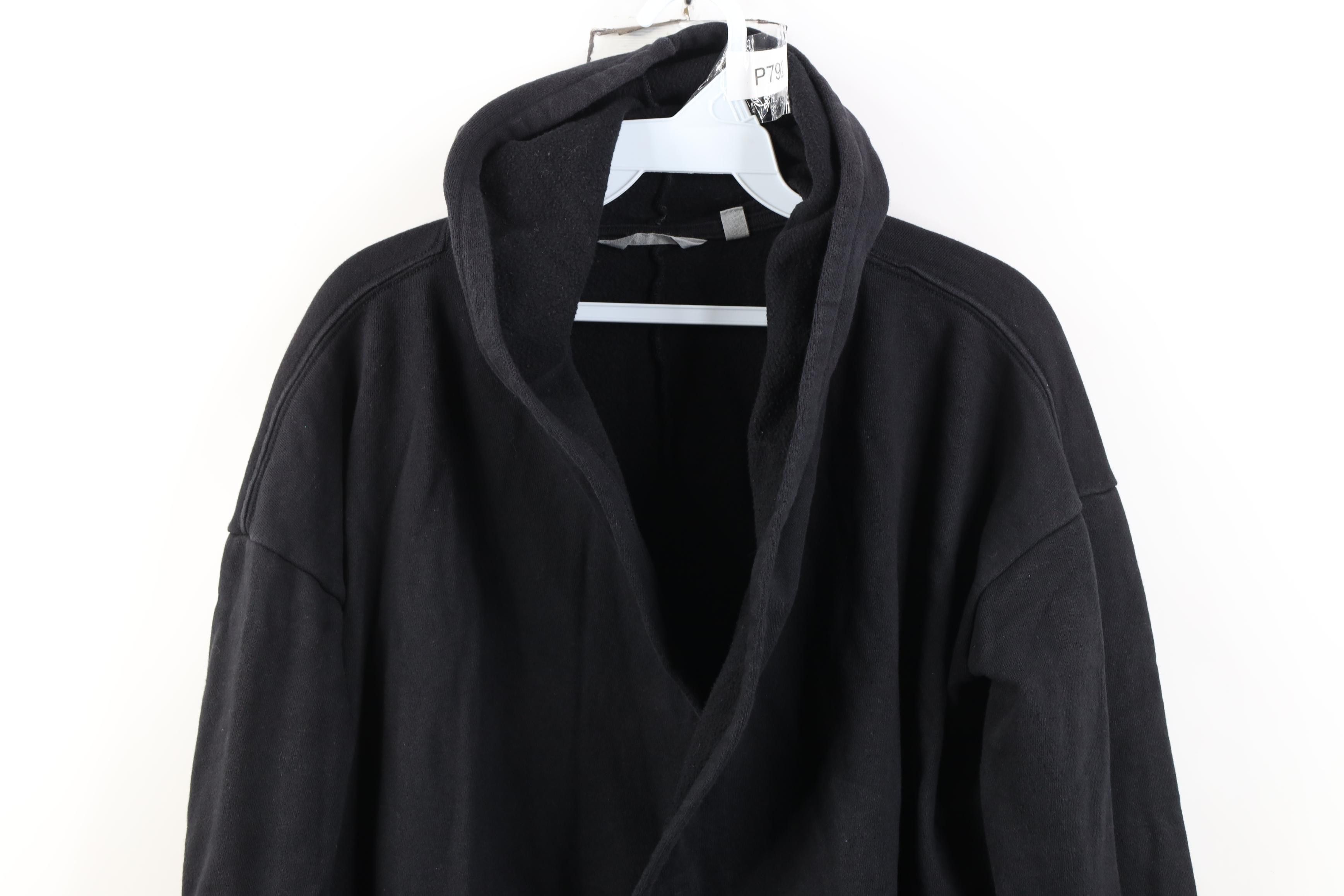 Athleta Athleta Prajna Wrap Open Front Hoodie Sweatshirt Black Size S / US 4 / IT 40 - 2 Thumbnail