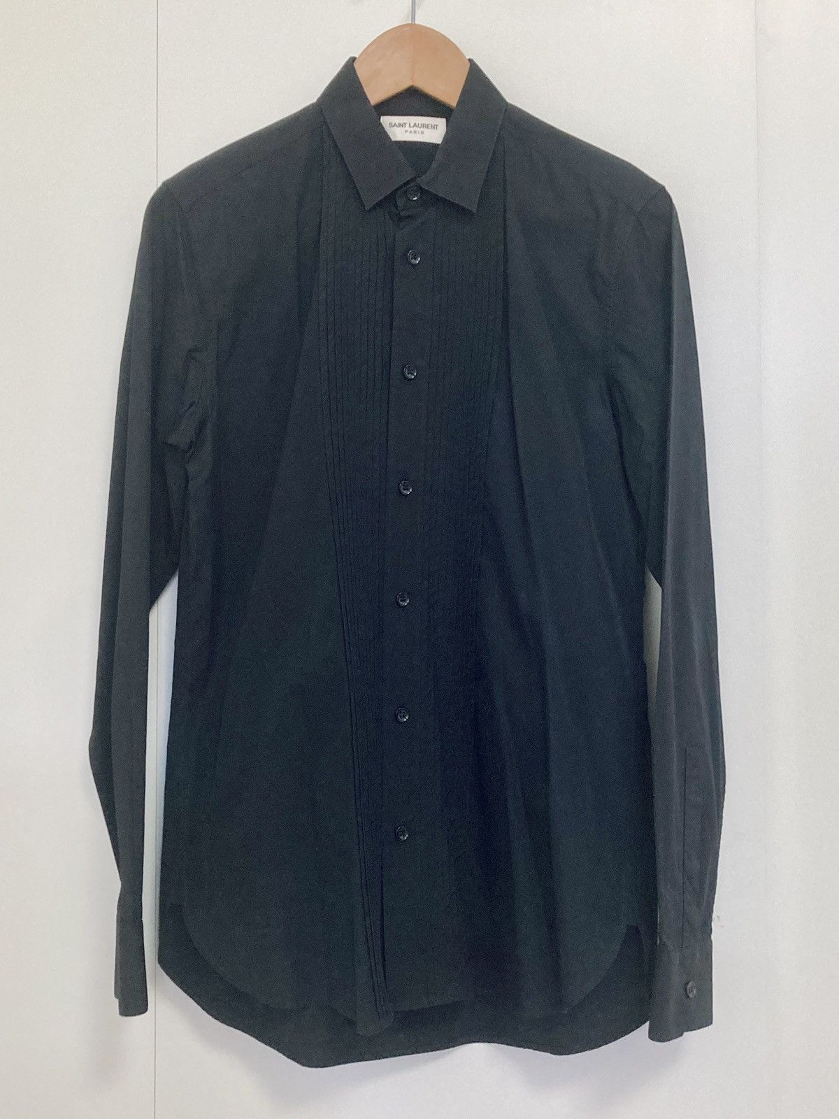 Saint Laurent Paris SAINT LAURENT PARIS BY HEDI SLIMANE PLEATED BIB TUXEDO SHIRT Size 38R - 4 Thumbnail