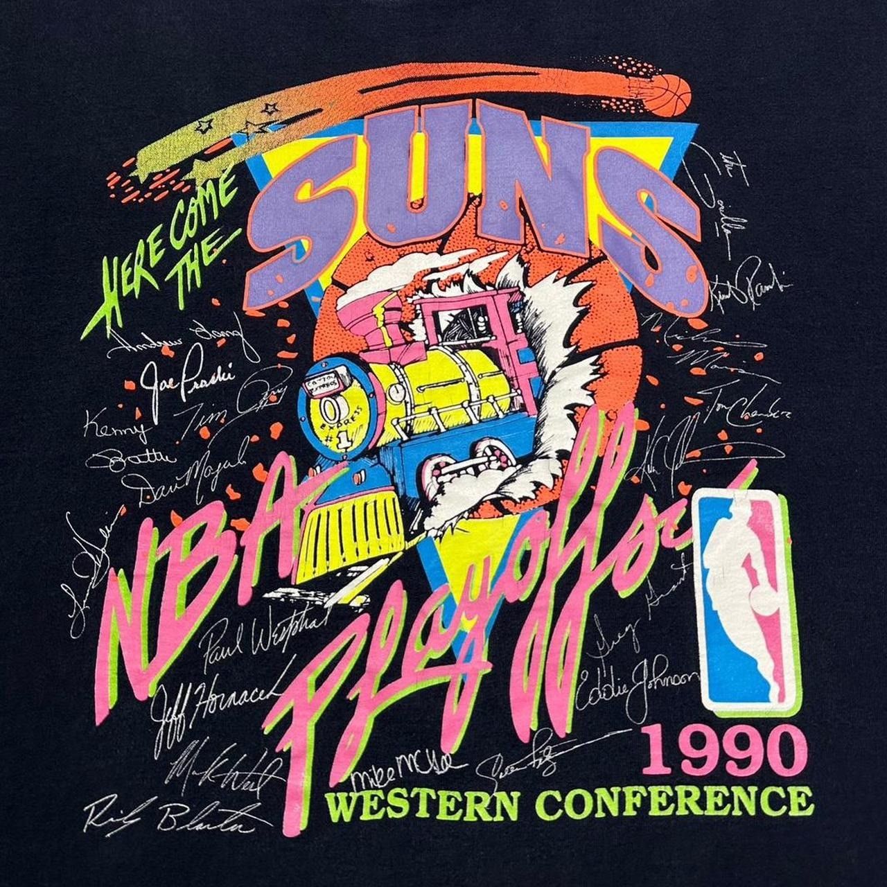 NBA × Vintage Vintage Phoenix Suns 1990 Train Breakthrough T-Shirt Size US XL / EU 56 / 4 - 3 Thumbnail