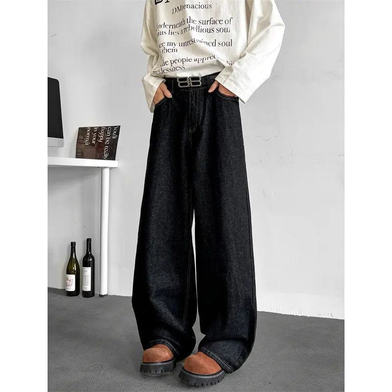Japanese Brand × Jean Retro loose wide leg slightly flared jeans Size US 32 / EU 48 - 6 Thumbnail