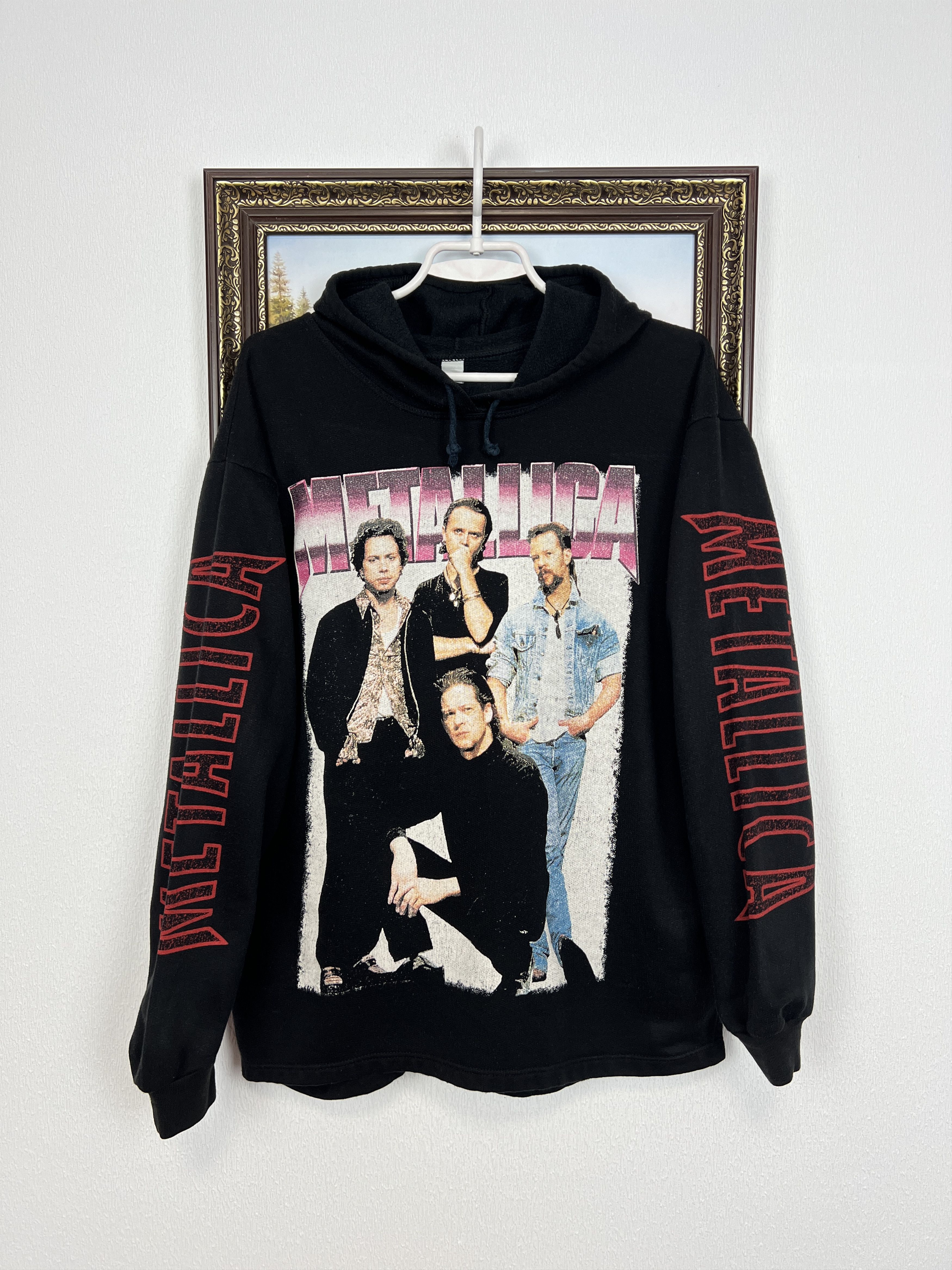Vintage Vintage 90's Metallica Load Reload Jacket Over Print Hoodie Size US M / EU 48-50 / 2 - 7 Thumbnail