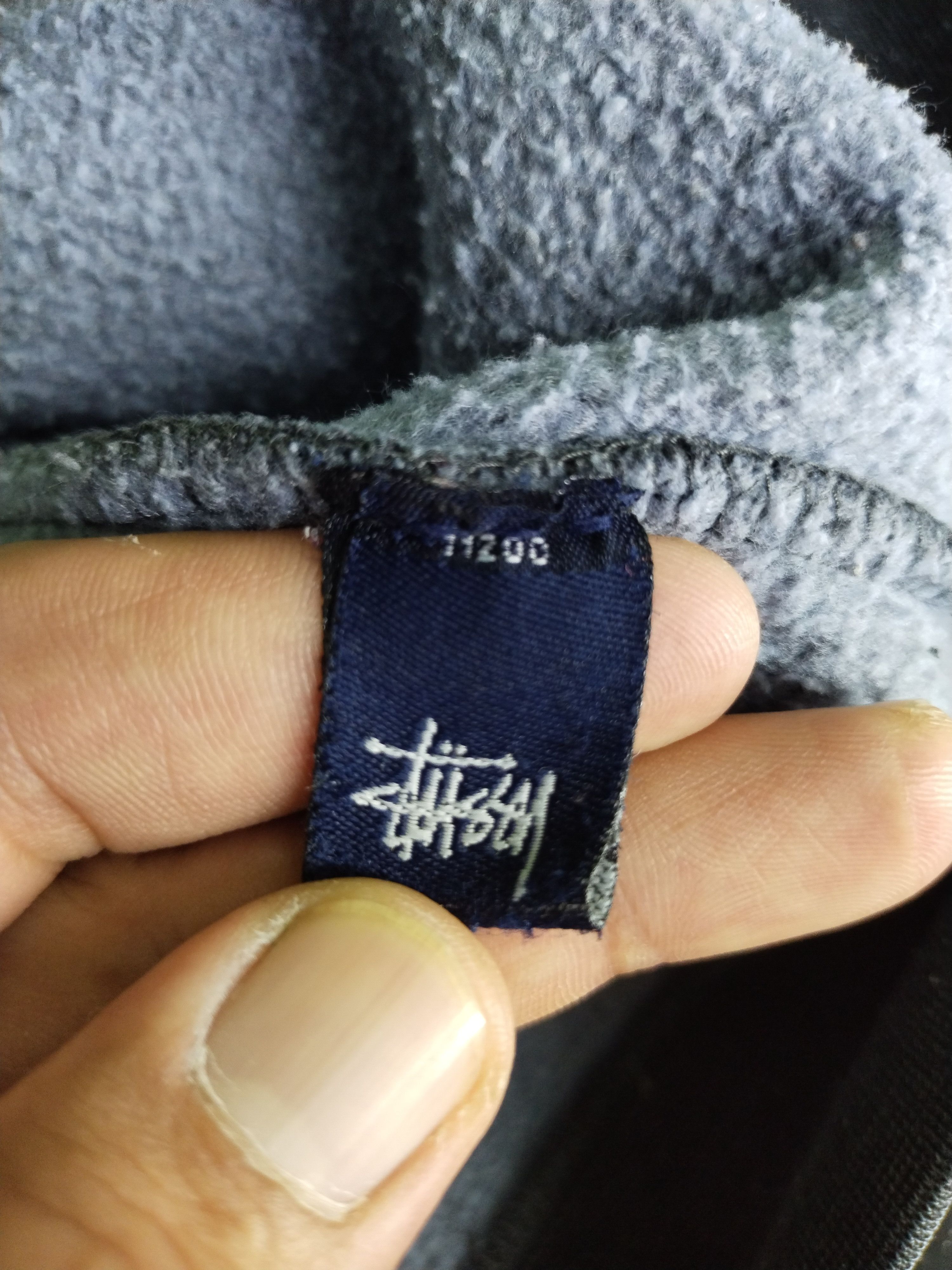 Stussy × Vintage Vintage 80's Stussy Edt. Logo Pullover Grey Hoodie Size US L / EU 52-54 / 3 - 13 Thumbnail