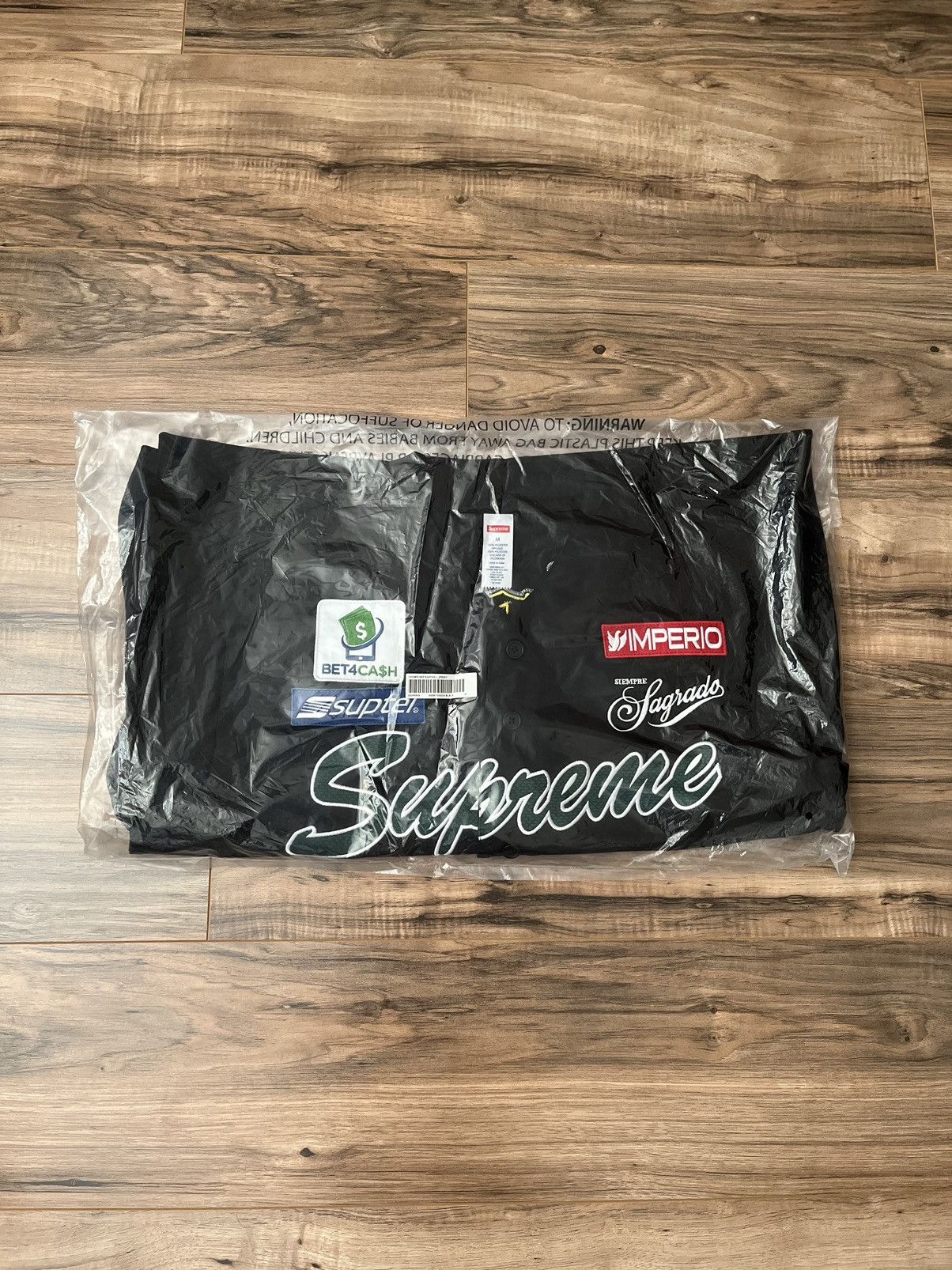 image of Supreme Chosen One Baseball Jersey in Black, Men's (Size Medium)