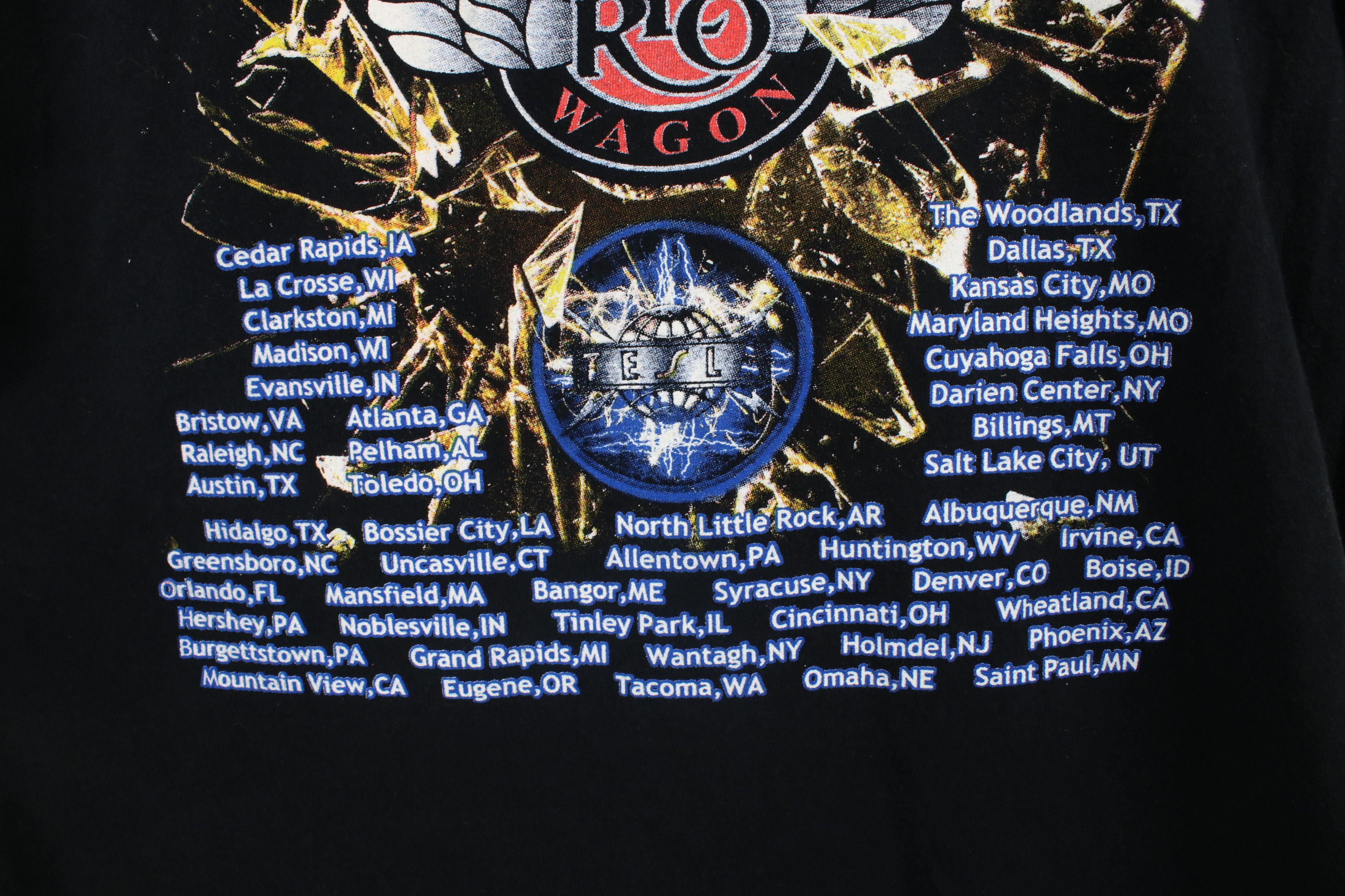 Vintage Vintage Tour Def Leppard REO Speed Wagon Band T-Shirt Size US XL / EU 56 / 4 - 11 Thumbnail
