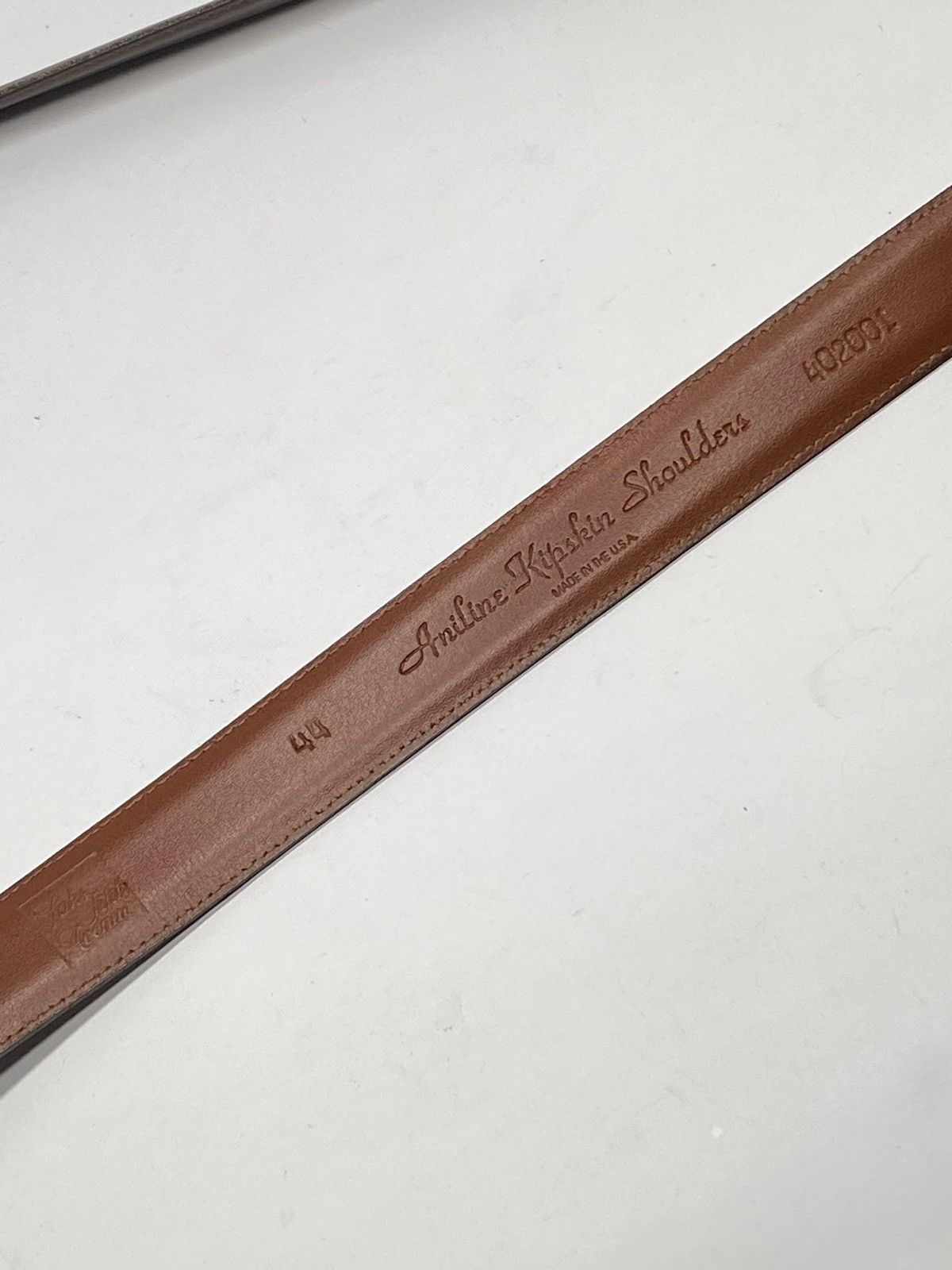 Saks Fifth Avenue Saks Fifth Avenue Brown Leather Belt size 44 Size 44 - 4 Thumbnail