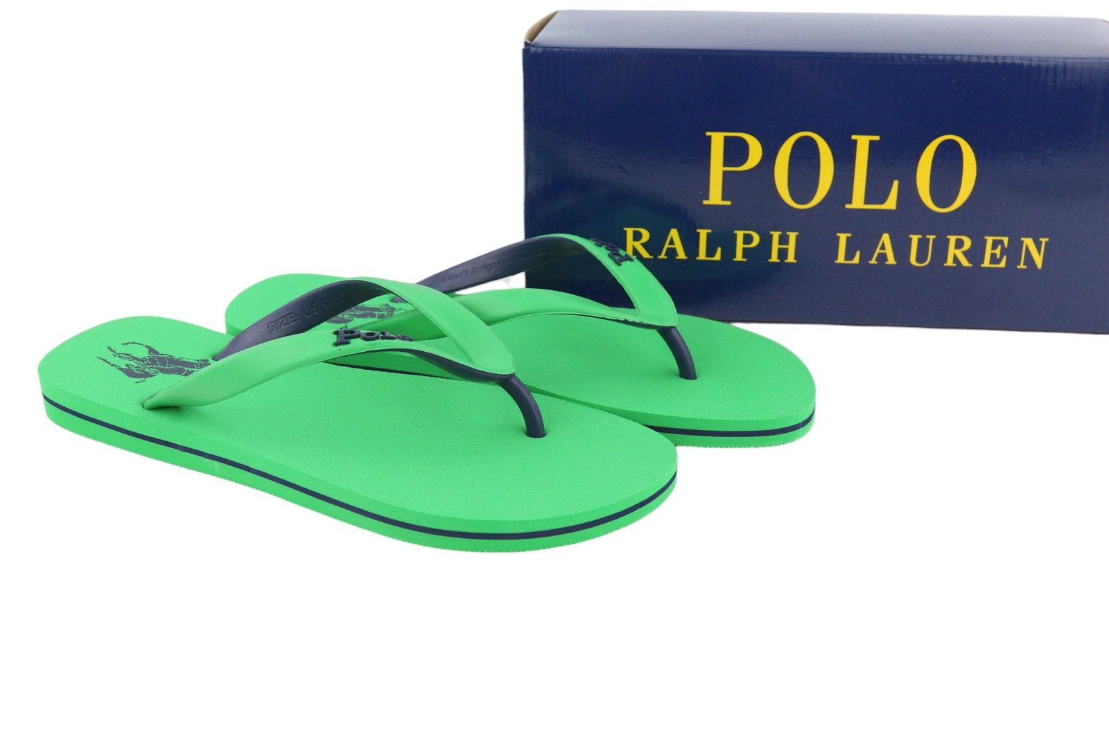 Polo Ralph Lauren BOLT-SN-CSL EU42/43 Green Flip Flops Shoes 84651 Size US 9 / EU 42 - 1 Thumbnail