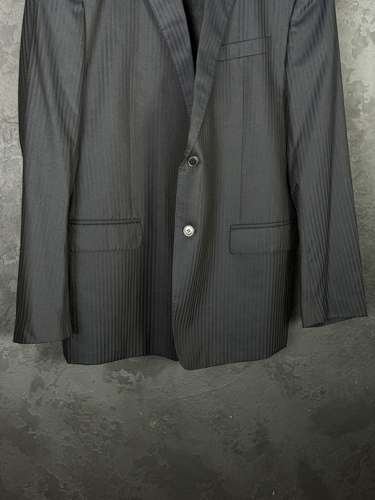 Versace Versace Collection Classic Pinstripe Wool-Silk Suit / EU 58 Size 46R - 4 Thumbnail