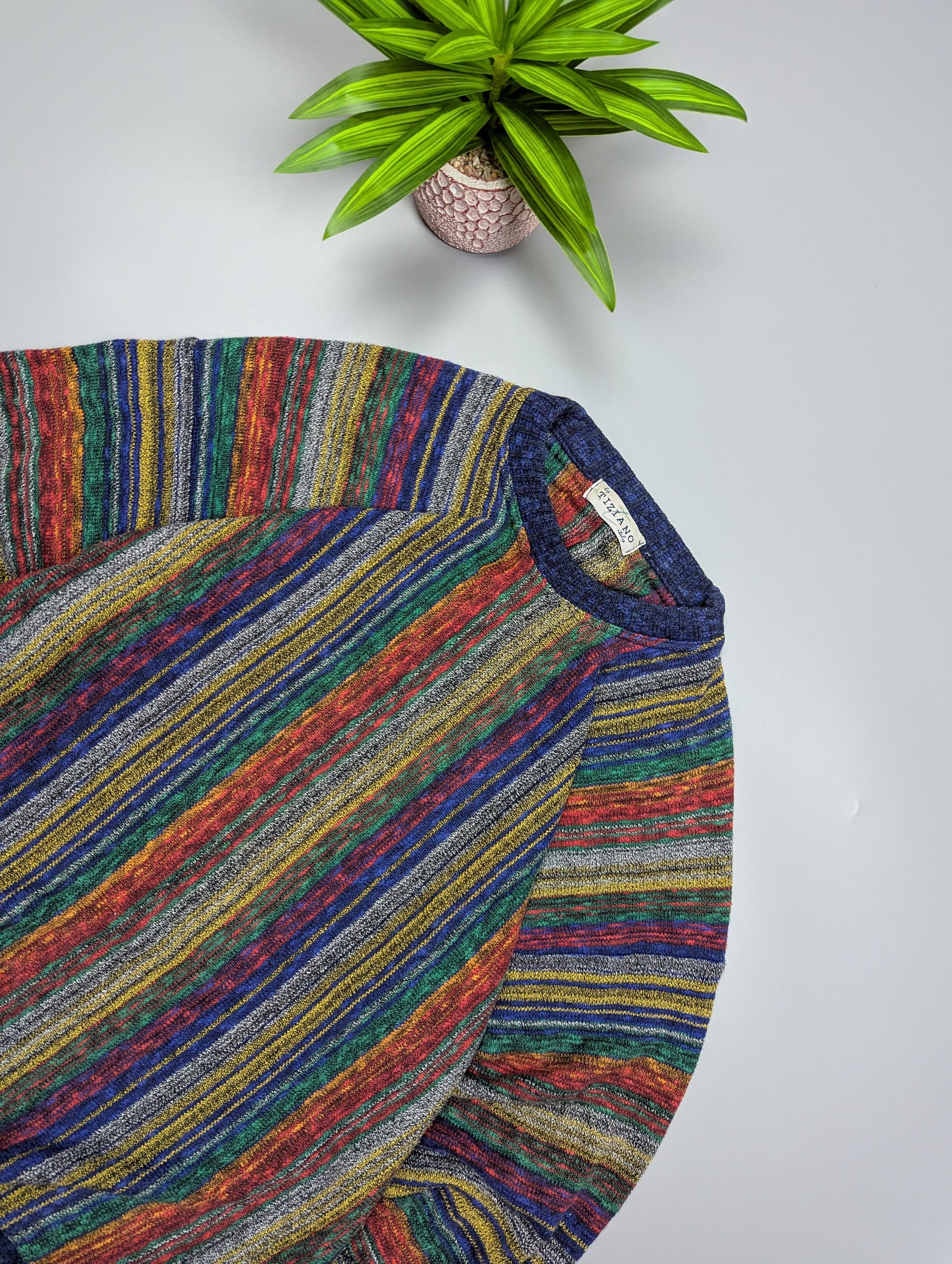 Vintage 90s Coogi Style Textured Sweater Cotton Traders Pullover Size US L / EU 52-54 / 3 - 4 Thumbnail