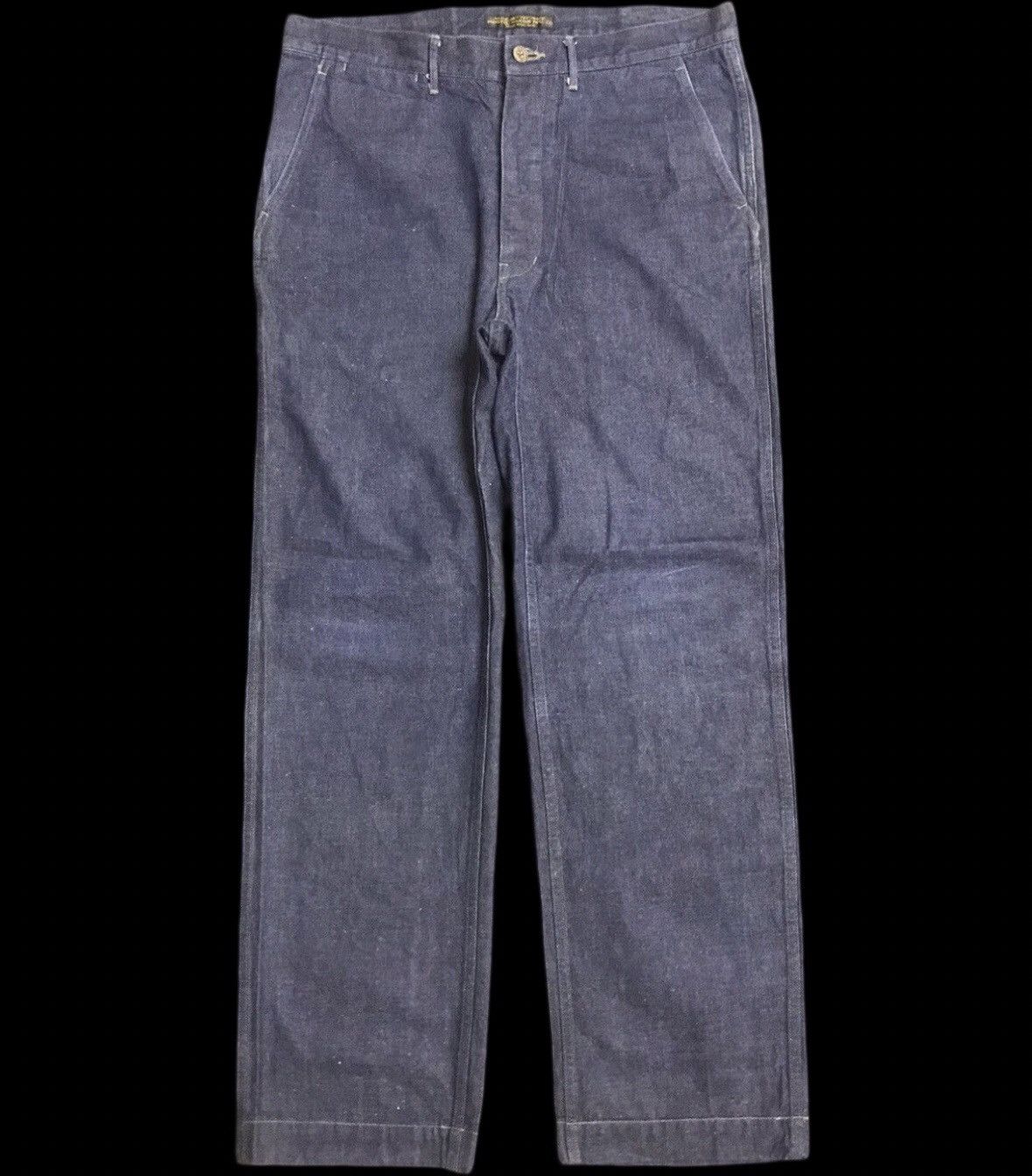 Japanese Brand PHIGVEL MAKERS MFG Navy Military Denim Size US 36 / EU 52 - 1 Thumbnail
