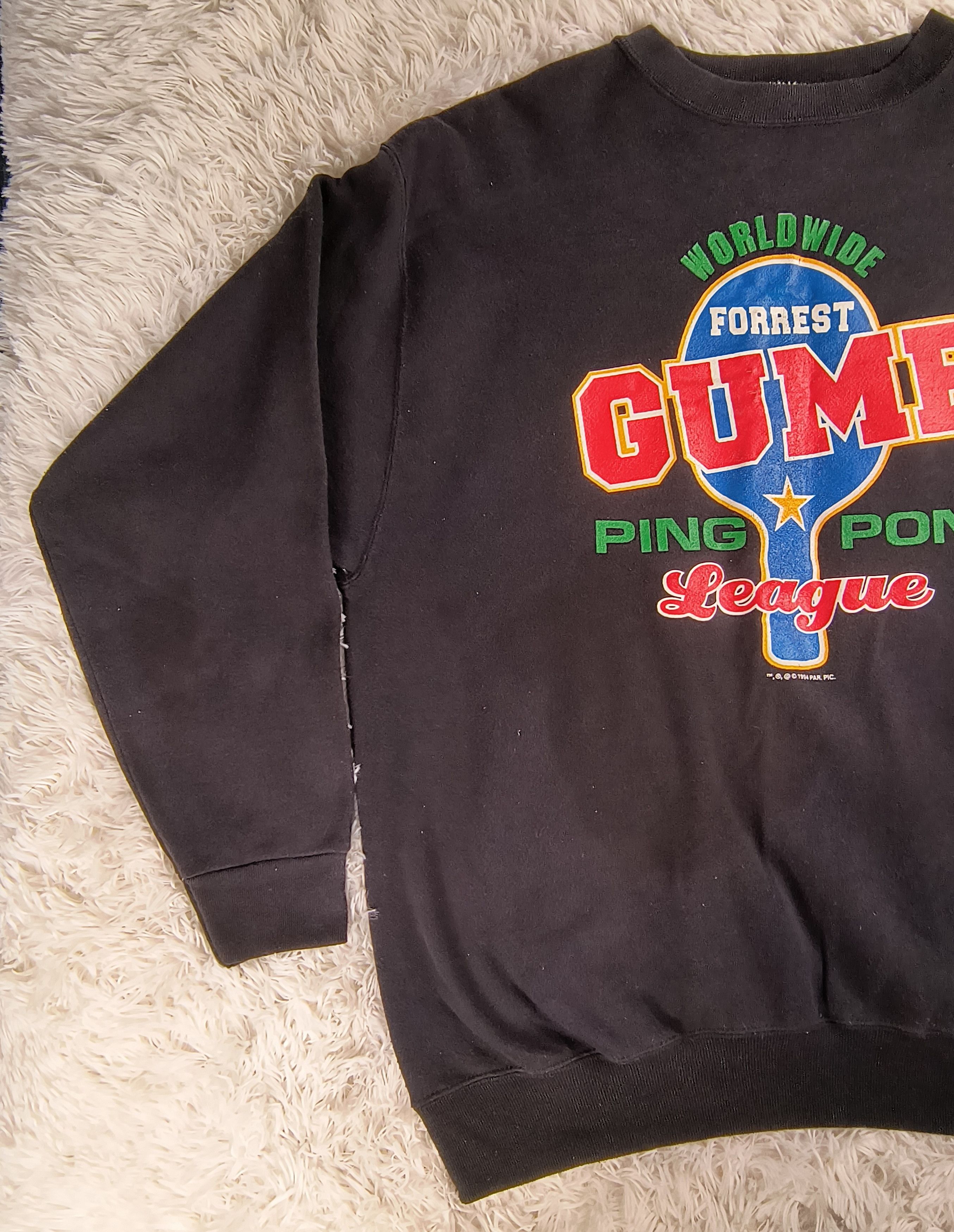 Tultex Vintage Forest Gump ping pong league 94 crewneck sweatshirt Size US XL / EU 56 / 4 - 4 Thumbnail