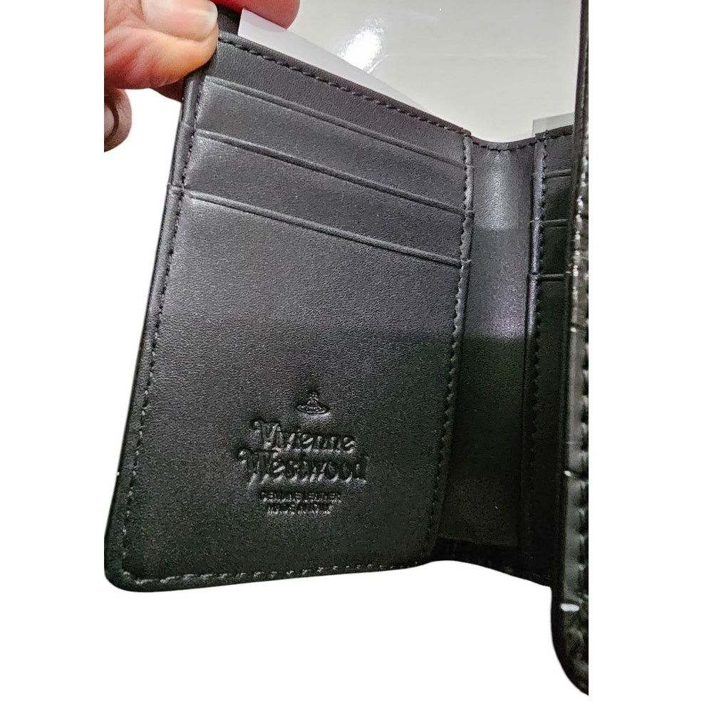 Vivienne Westwood Vivienne Westwood Small Frame Wallet Croc Embossed Size ONE SIZE - 8 Thumbnail