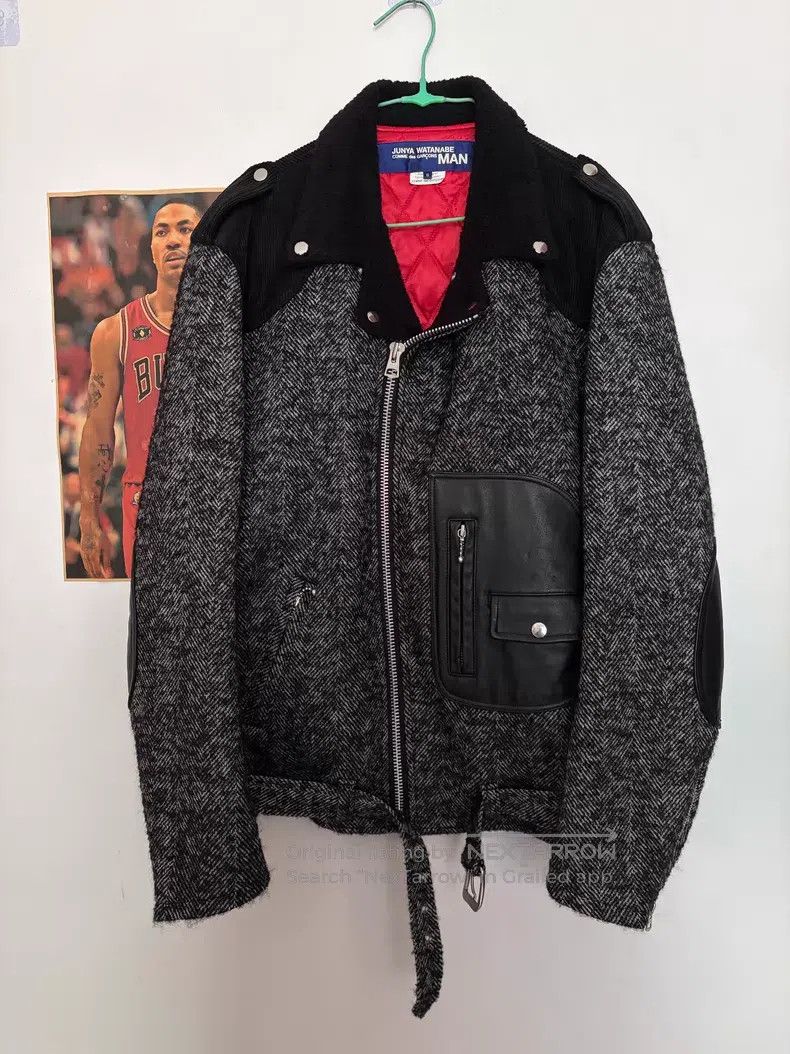 Junya Watanabe Junya Watanabe Leather Patch Biker Jacket Size US S / EU 44-46 / 1 - 1 Thumbnail