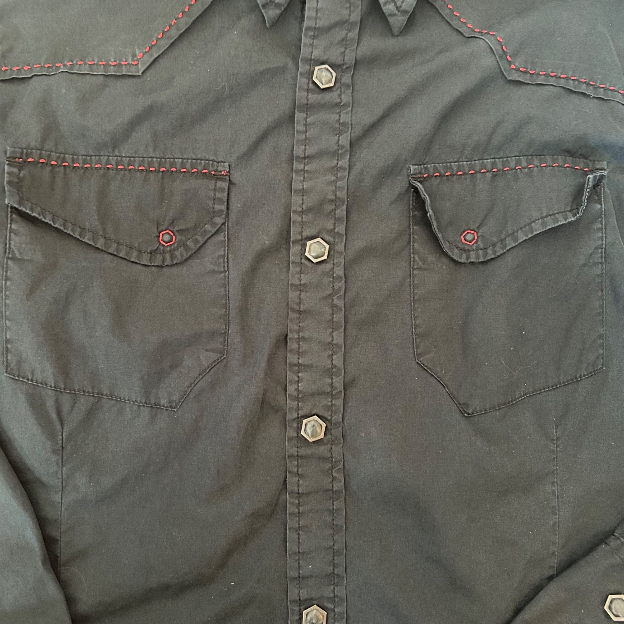Levi's Vintage Clothing Vintage Redloop Levi's Black Western Button Up Shirt M Size US M / EU 48-50 / 2 - 3 Thumbnail