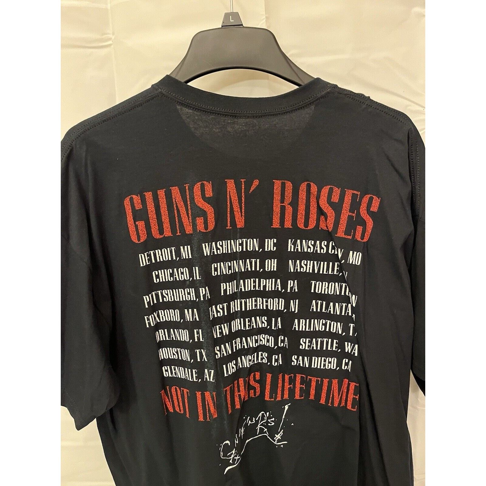 Other GNR Concert T Shirt XXL Black Not In This Lifetime-Authentic Size US XXL / EU 58 / 5 - 4 Thumbnail