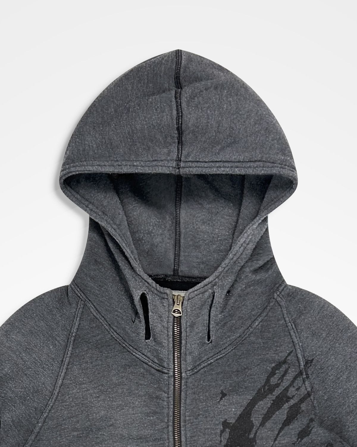 Michiko Koshino Michiko Koshino, Yen Jeans Splatter Mark Distressed Hoodie Size US L / EU 52-54 / 3 - 3 Thumbnail
