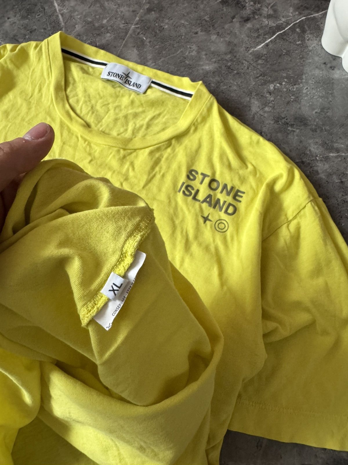 Stone Island Stone Island T-shirts Logo Massimo Osti Vintage XL Size US XL / EU 56 / 4 - 4 Thumbnail
