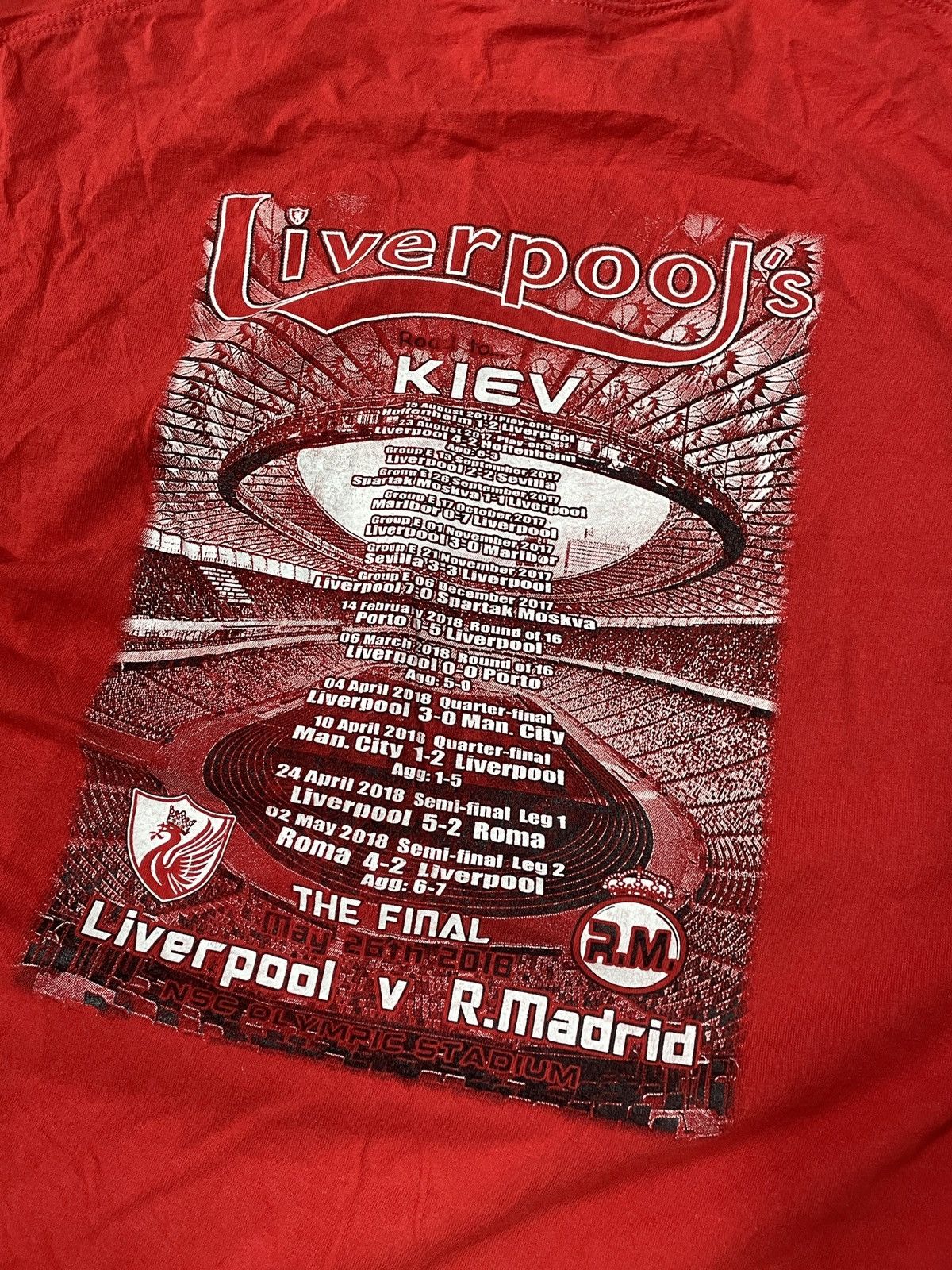 Vintage 🔥RARE🔥Liverpool Vintage Tee Kiev Ukraine y2k Soccer Rare Size US XXL / EU 58 / 5 - 3 Thumbnail