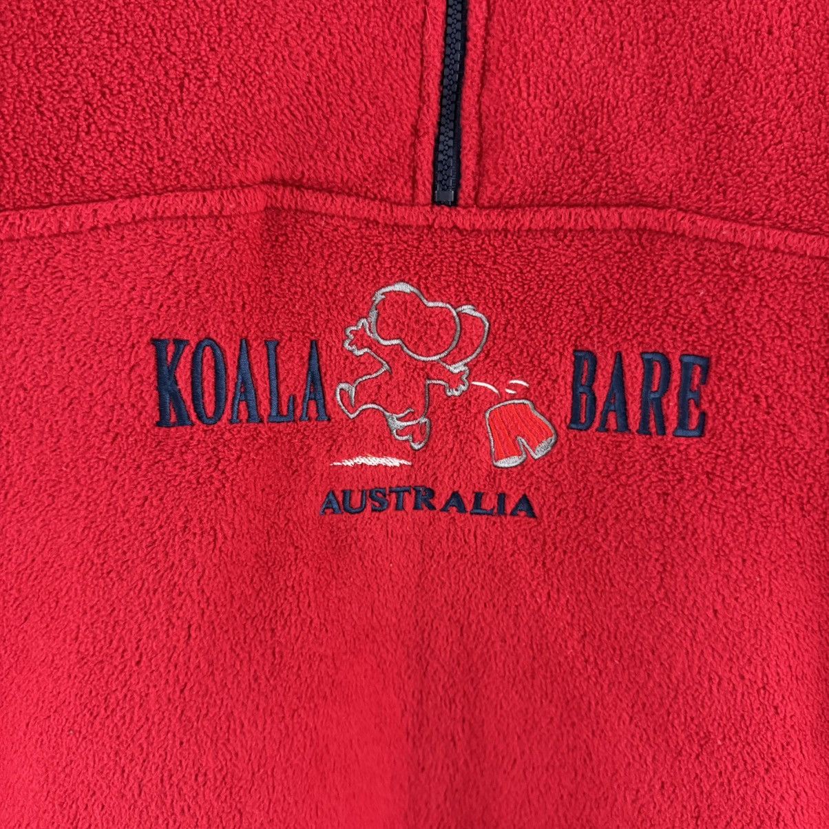 Other Koala Bare Australia 90s Red Oversized Fleece Sweatshirt Size M / US 6-8 / IT 42-44 - 5 Thumbnail