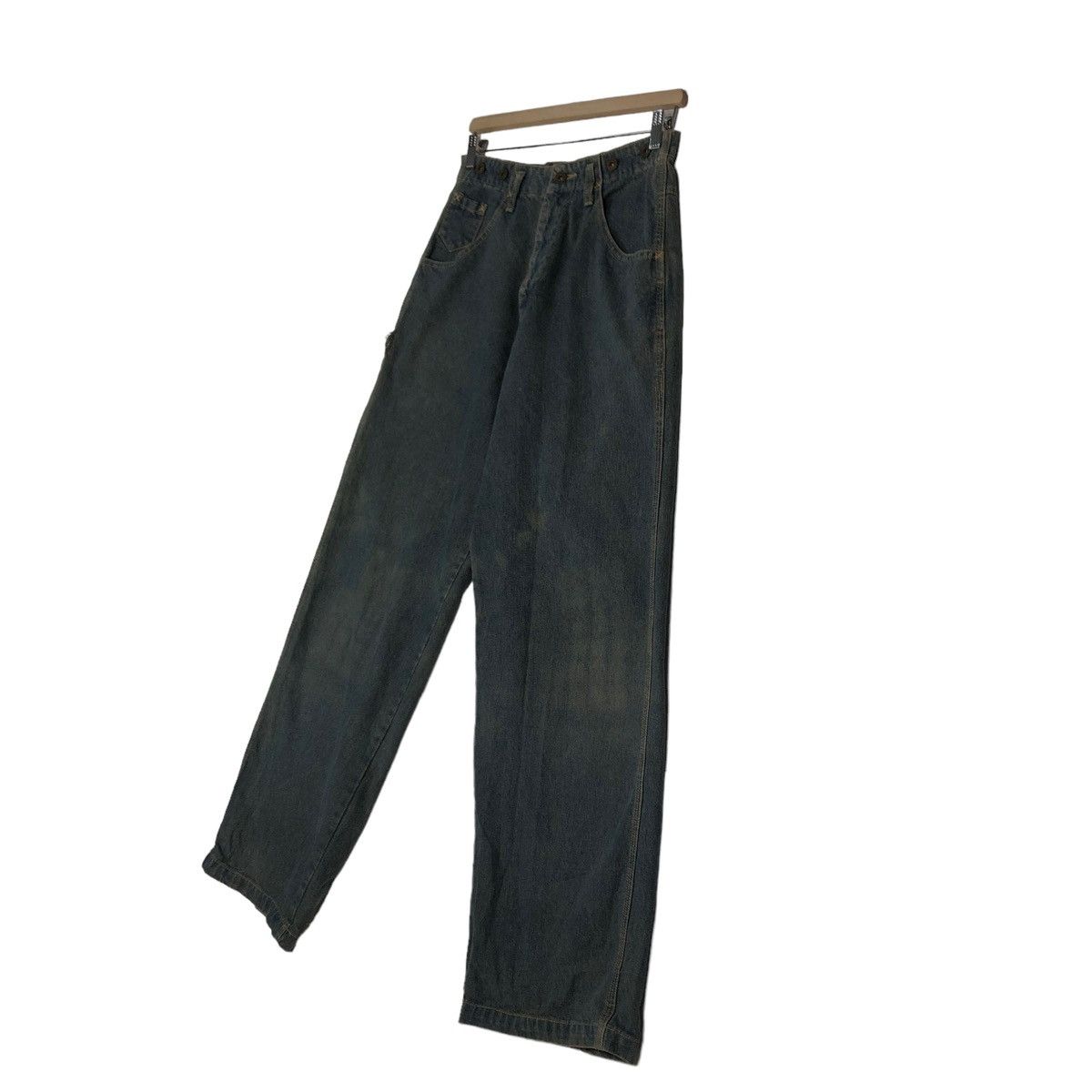 Issey Miyake 🔥VINTAGE DENIM JEANS LOOSE CUT JAPAN MADE Size US 30 / EU 46 - 2 Thumbnail