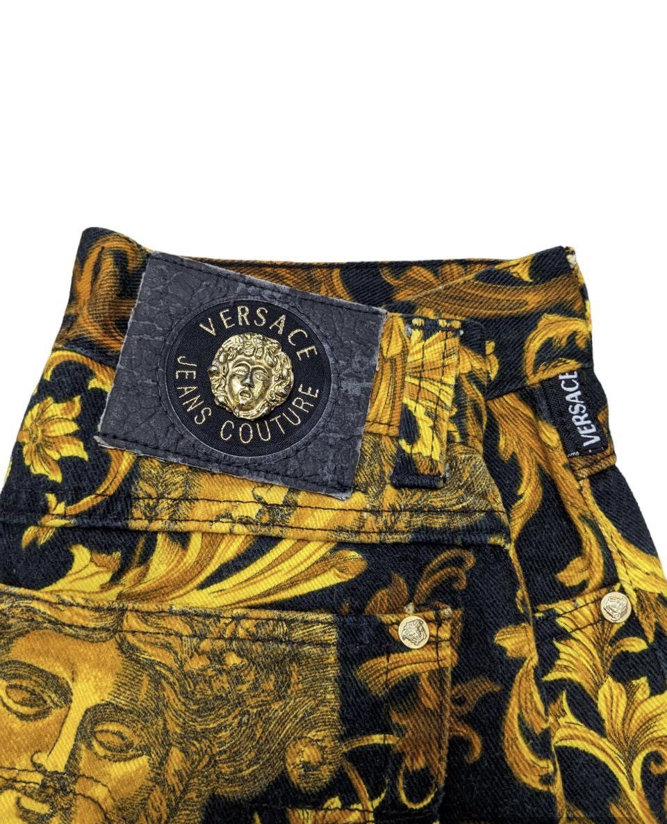 Versace Jeans Couture Vintage Versace Baroque Printed High Waist Jeans Size 26" / US 2 / IT 38 - 5 Thumbnail