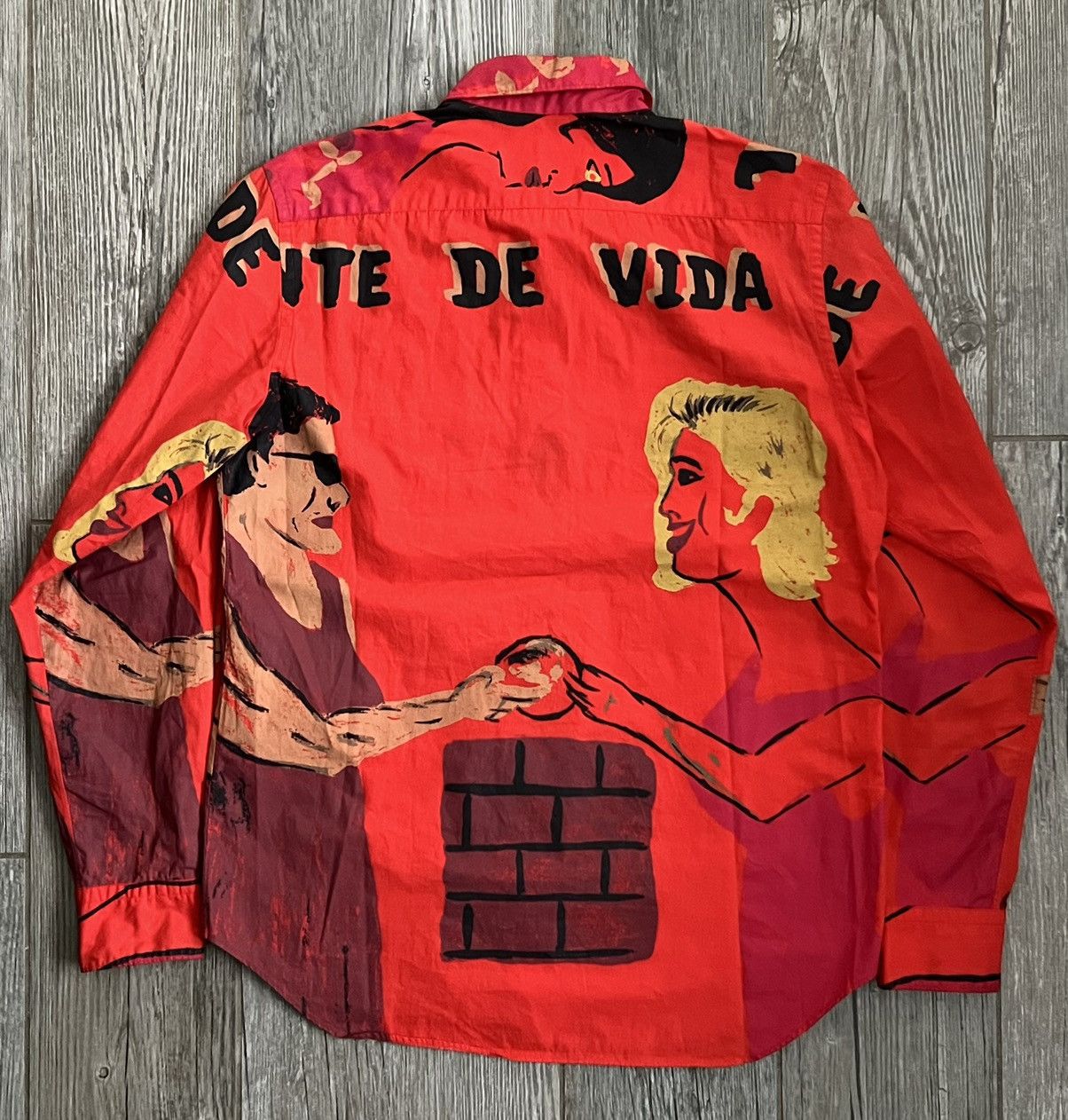 Comme des Garcons AW2002 Comme Des Garcons Homme Plus Cuba Painted Button Up Size US M / EU 48-50 / 2 - 2 Thumbnail
