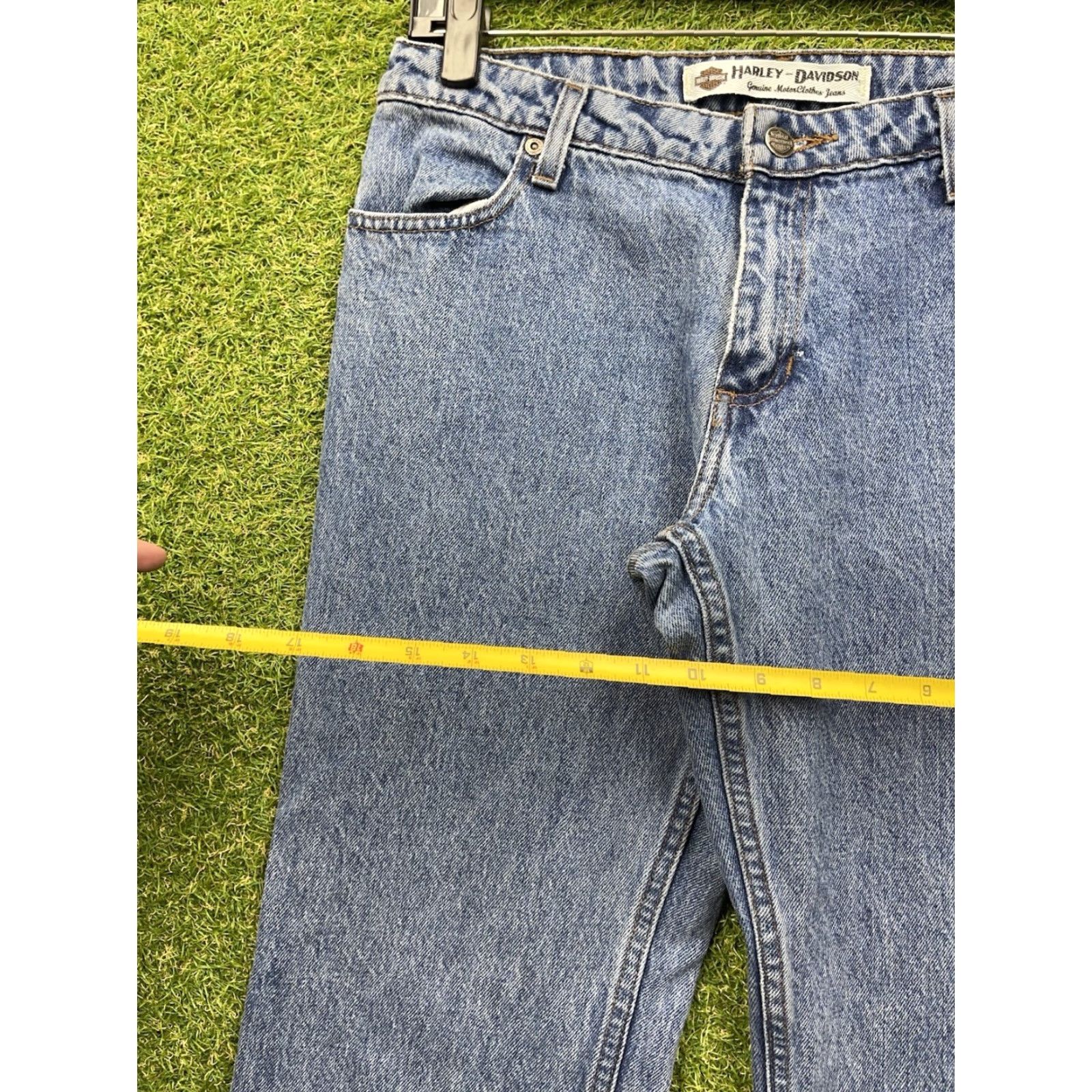 Harley Davidson Harley-Davidson Jeans Womens 8 Boot Cut Blue Biker Motorcycle USA Denim Size 30" / US 8 / IT 44 - 3 Thumbnail