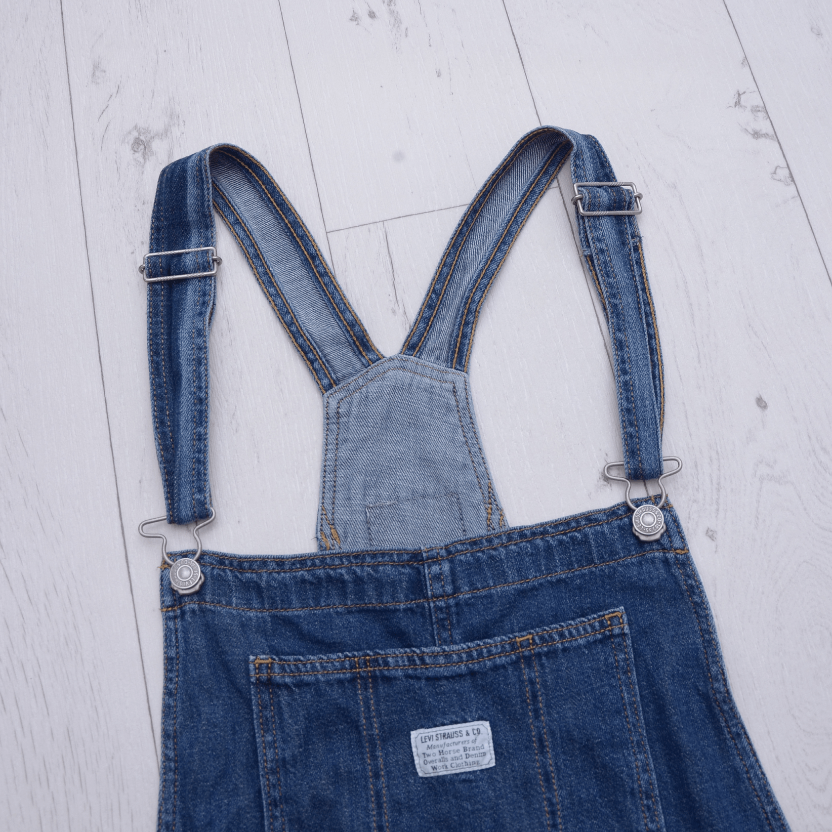 Levi's × Levi's Vintage Clothing × Vintage Vintage Short Overall Hickory by Levi’s Levis size M Japan Size 32" / US 10 / IT 46 - 8 Thumbnail