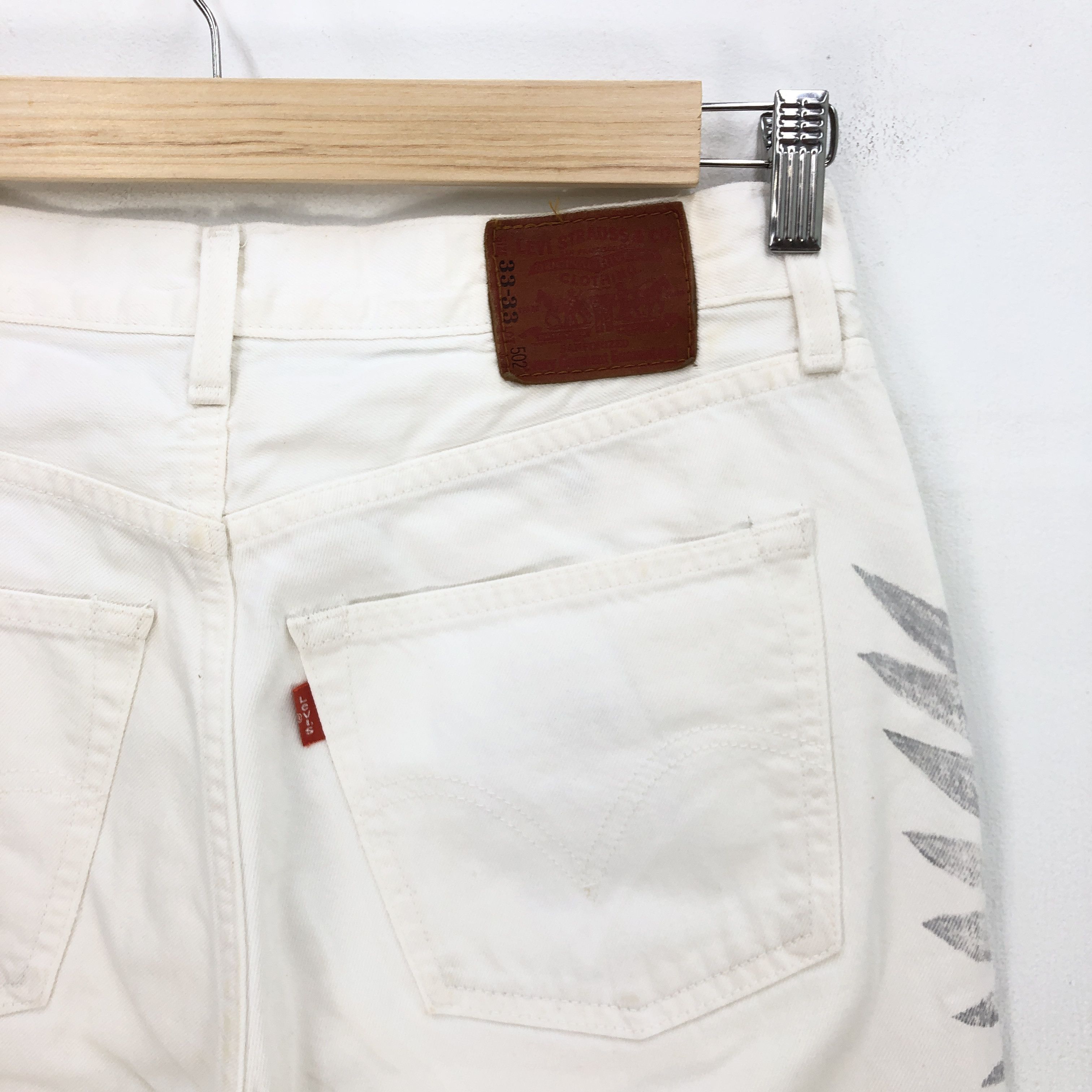 Levi's Rare Vintage Levis Jeans Printed Phoenix Levi's White Denim Size US 30 / EU 46 - 5 Thumbnail