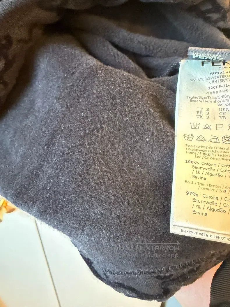 Fendi Fendi All Logo Black Relaxed Fit Hoodie Size S / US 4 / IT 40 - 4 Thumbnail