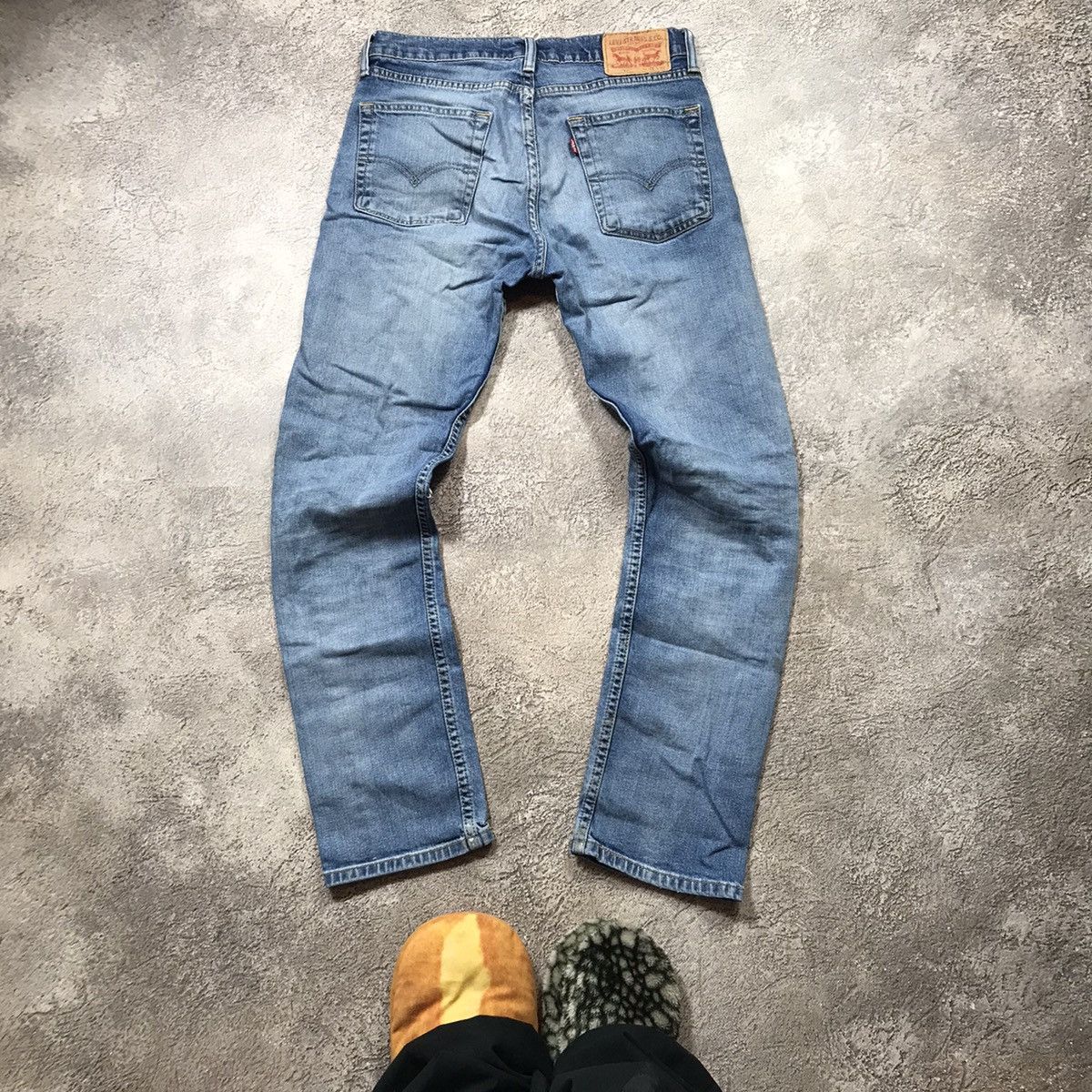 Vintage Vintage 90s Levis Distressed Baggy Jeans Grunge Thrashed 31 Size US 31 - 2 Thumbnail