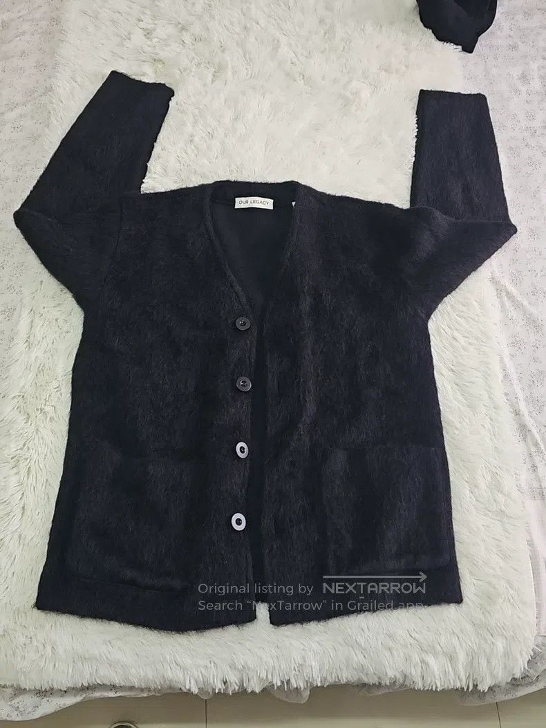 Our Legacy Our Legacy V Neck Cardigan Sweater Black Size US M / EU 48-50 / 2 - 1 Thumbnail