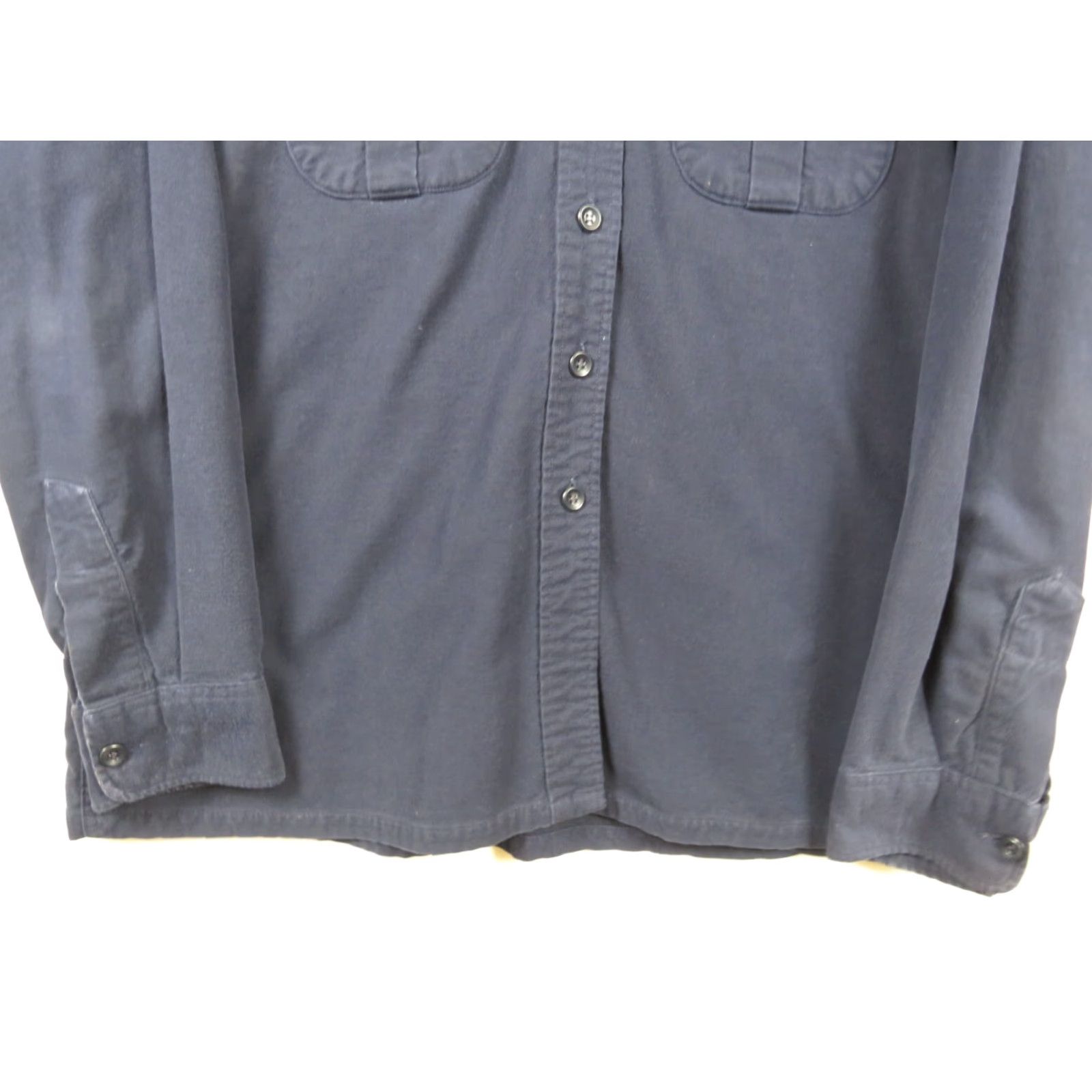Vintage VINTAGE L.L. Bean Shirt 20 Regular Blue Chamois Cloth Button Up Long Sleeve Mens Size US XXL / EU 58 / 5 - 2 Thumbnail