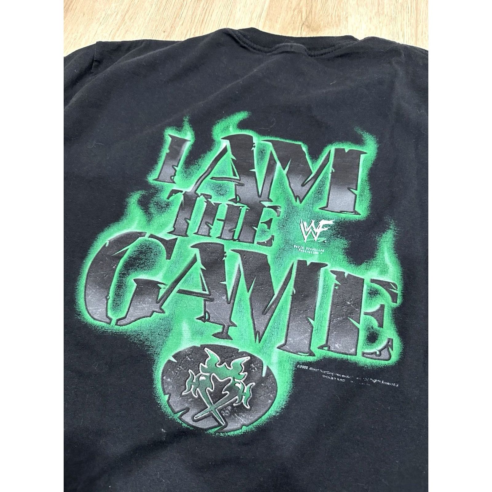 Vintage VINTAGE WWF Triple H T-Shirt Mens Wrestling Short Sleeve Black 100% Cotton L Logo Graphic Print Sports USA 00s WWF Wrestler Combo Tee Size US L / EU 52-54 / 3 - 7 Thumbnail