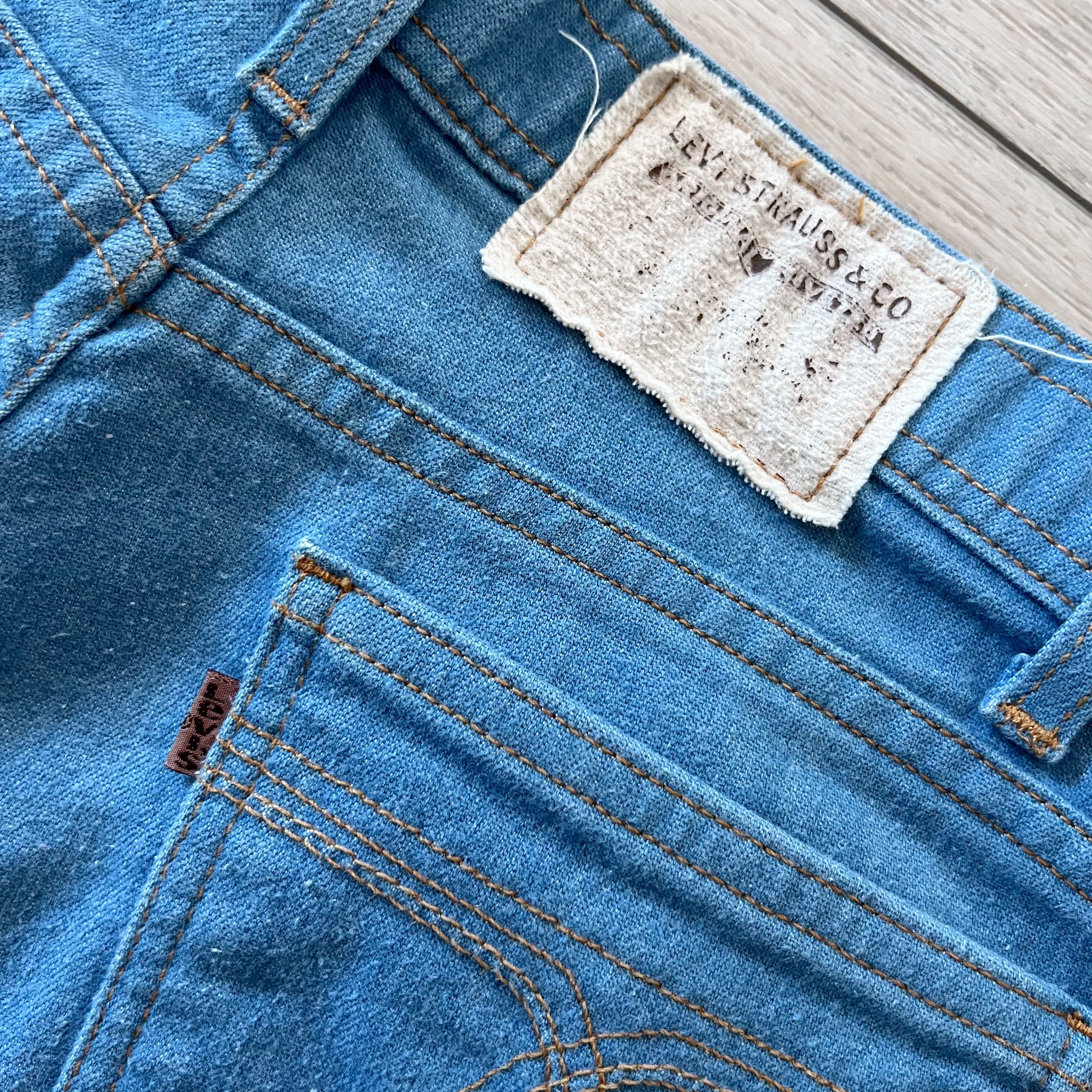 Levi's Vintage Clothing VTG Levi’s Brown Tab Boot Cut Denim Made In USA Size US 33 - 10 Thumbnail