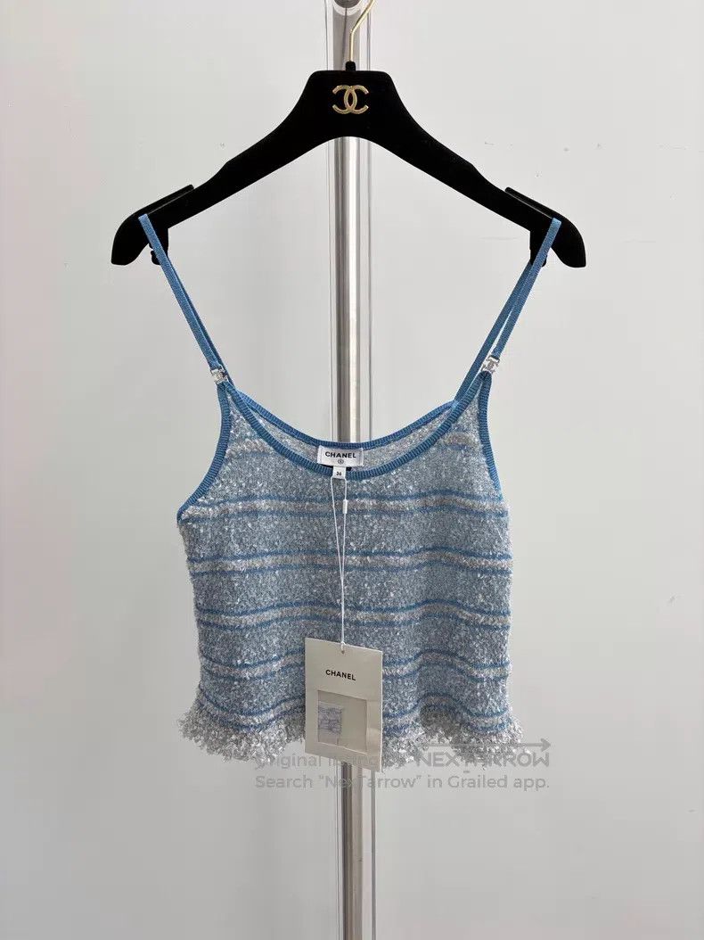 Chanel Chanel Blue diamond buckle suspender vest Size XS / US 0-2 / IT 36-38 - 1 Thumbnail
