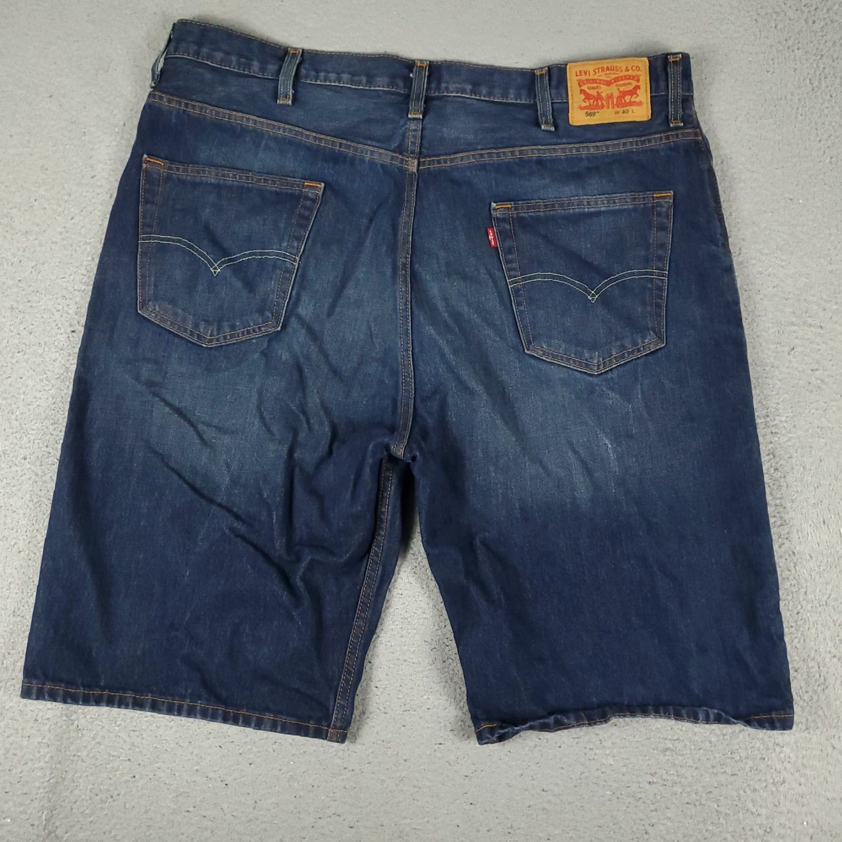 Levi's Levi's 569 Bermuda Shorts Mens Size 40 Blue Denim Loose Fit 5-Pocket Casual Size US 40 / EU 56 - 7 Thumbnail