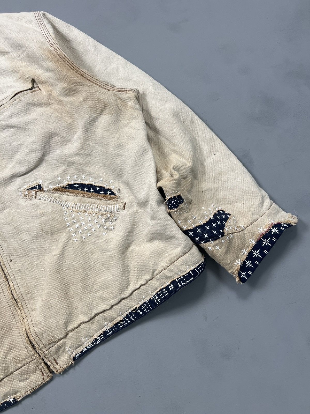 Carhartt Vintage sundae Carhartt Shashiko embroidery Detroit Size US L / EU 52-54 / 3 - 3 Thumbnail