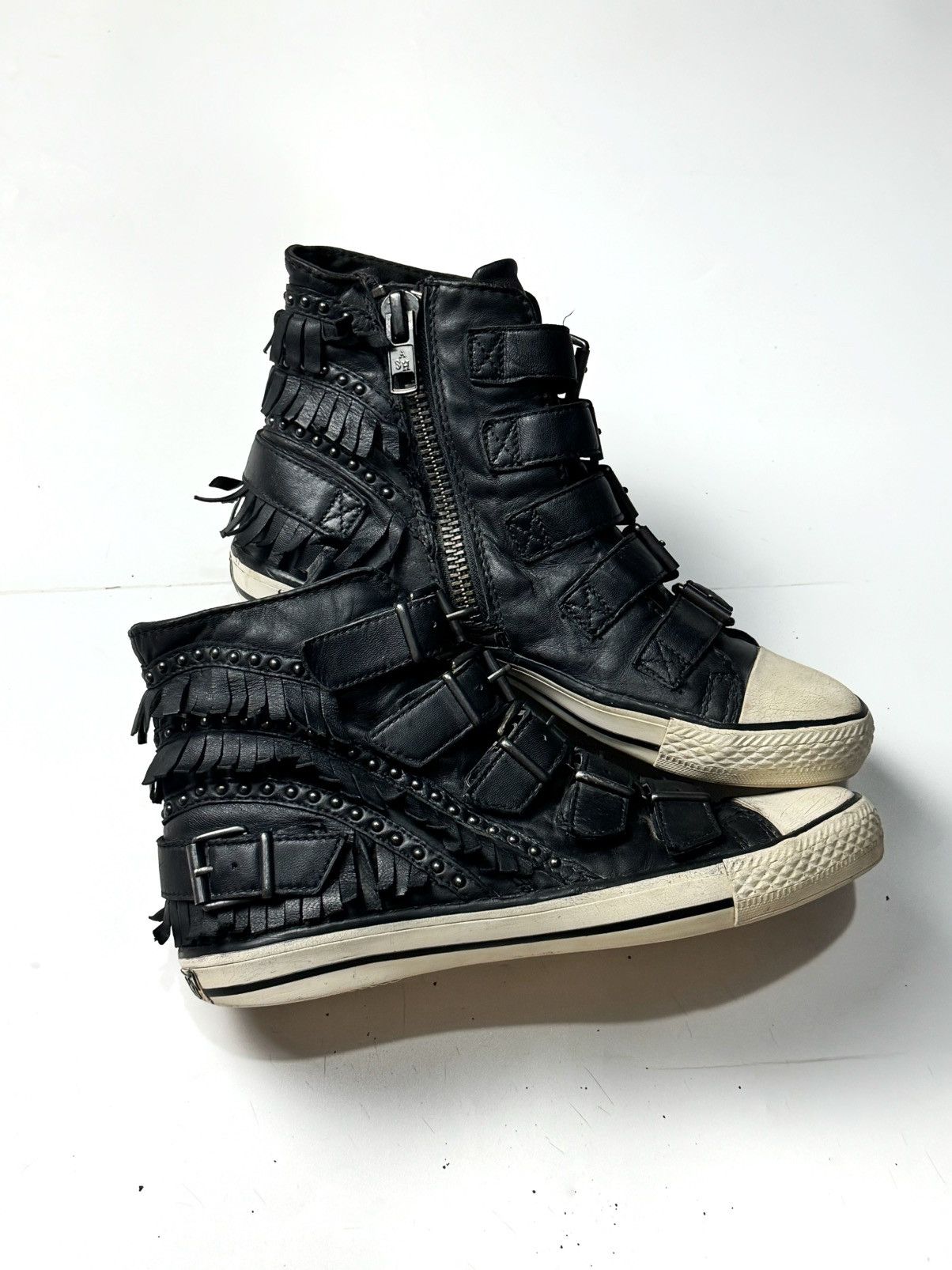 ASH × Japanese Brand Ash Vintage Studded Hi-Top Converse Punk
