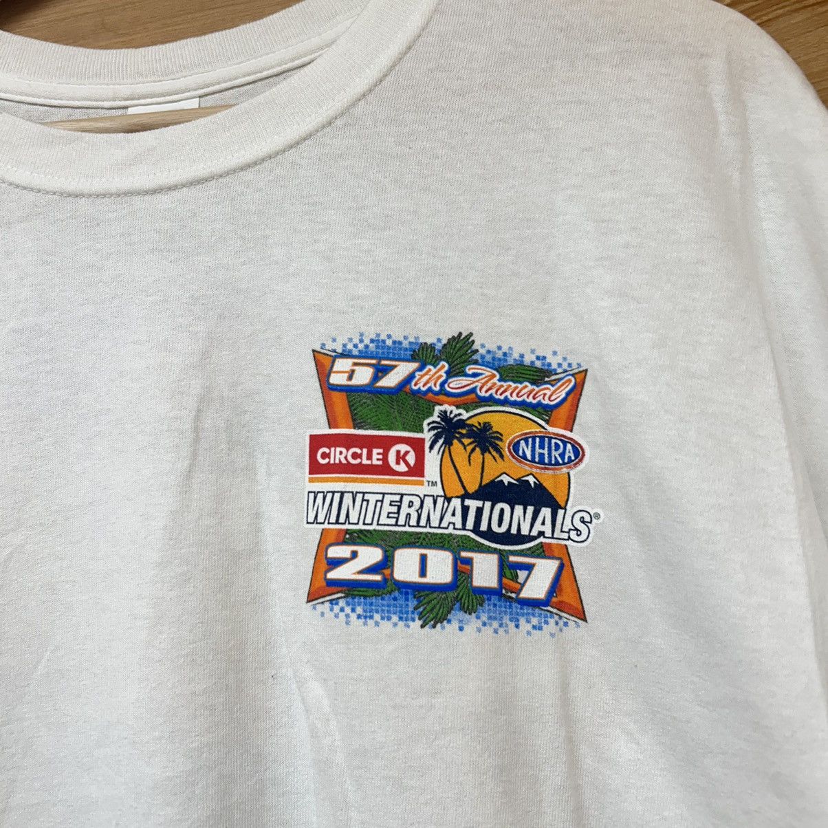 NASCAR Vintage Y2K 2000s NHRA Drag Racing Big Print T Shirt Size US XL / EU 56 / 4 - 4 Thumbnail