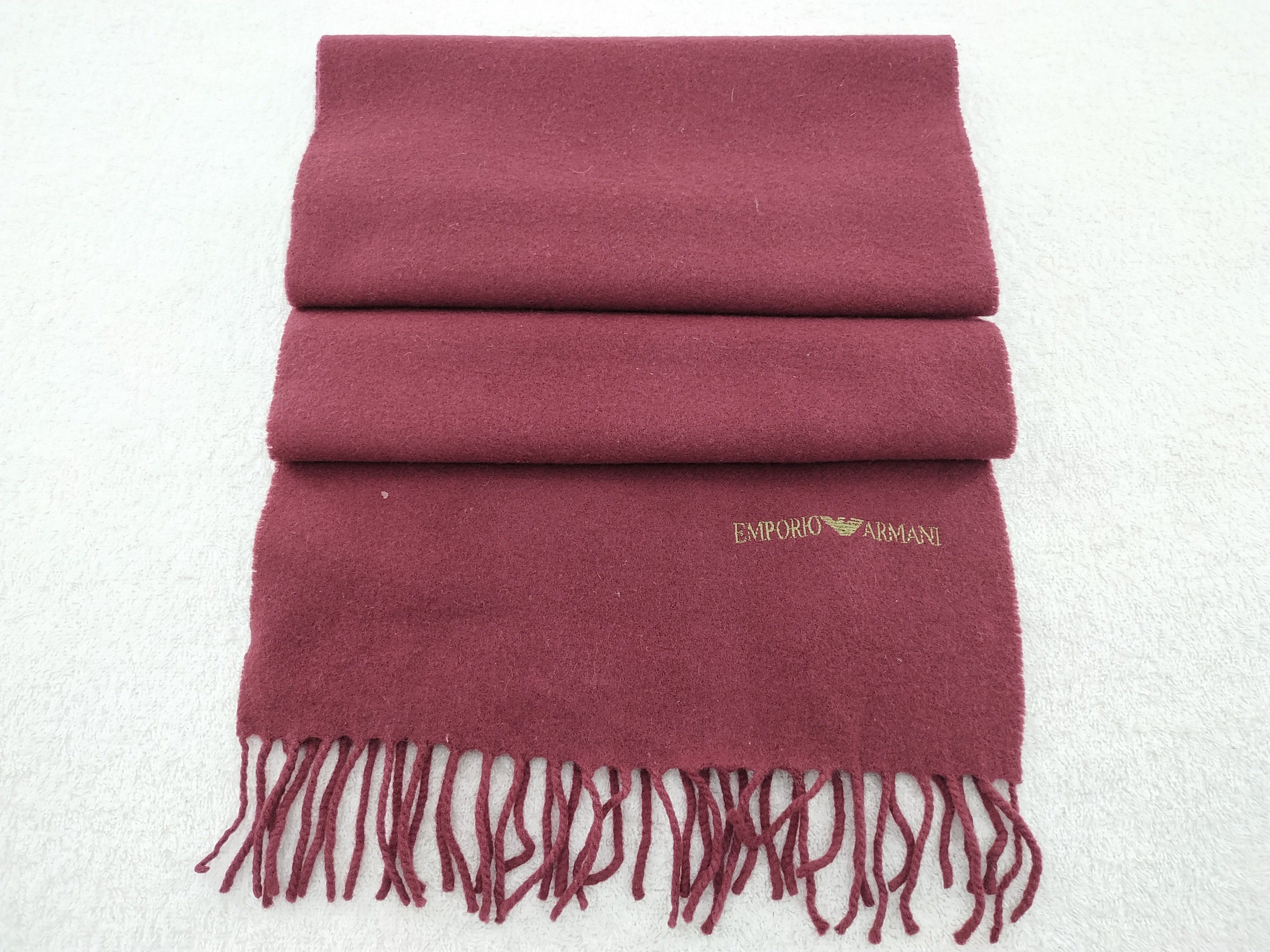 Emporio Armani Vintage Emporio Armani Wool Scarf/Muffler/Neckwear MF313 Size ONE SIZE - 2 Thumbnail