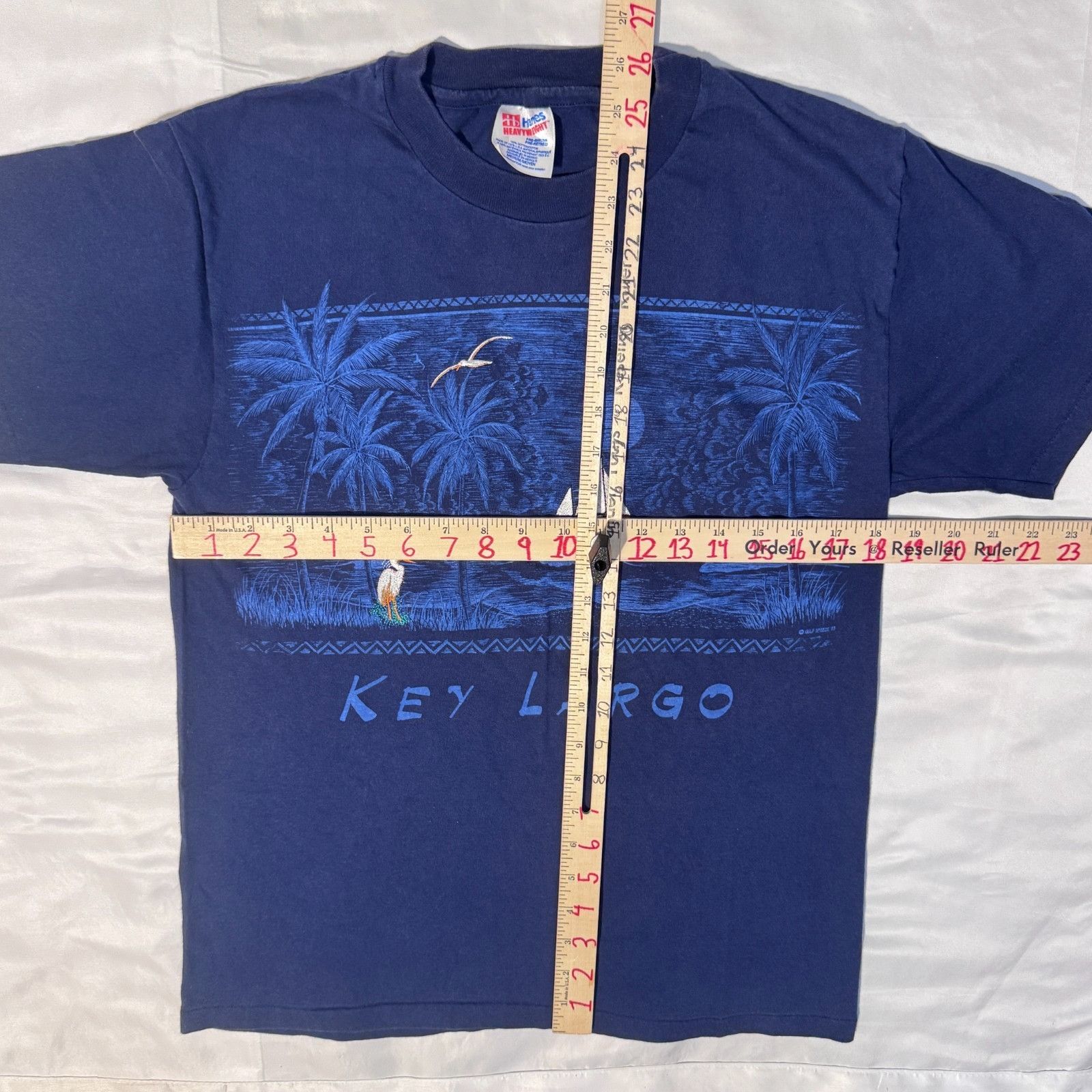 Hanes Key Largo Florida Keys Vintage Souvenir Single Stitch Embroi Size US M / EU 48-50 / 2 - 5 Thumbnail