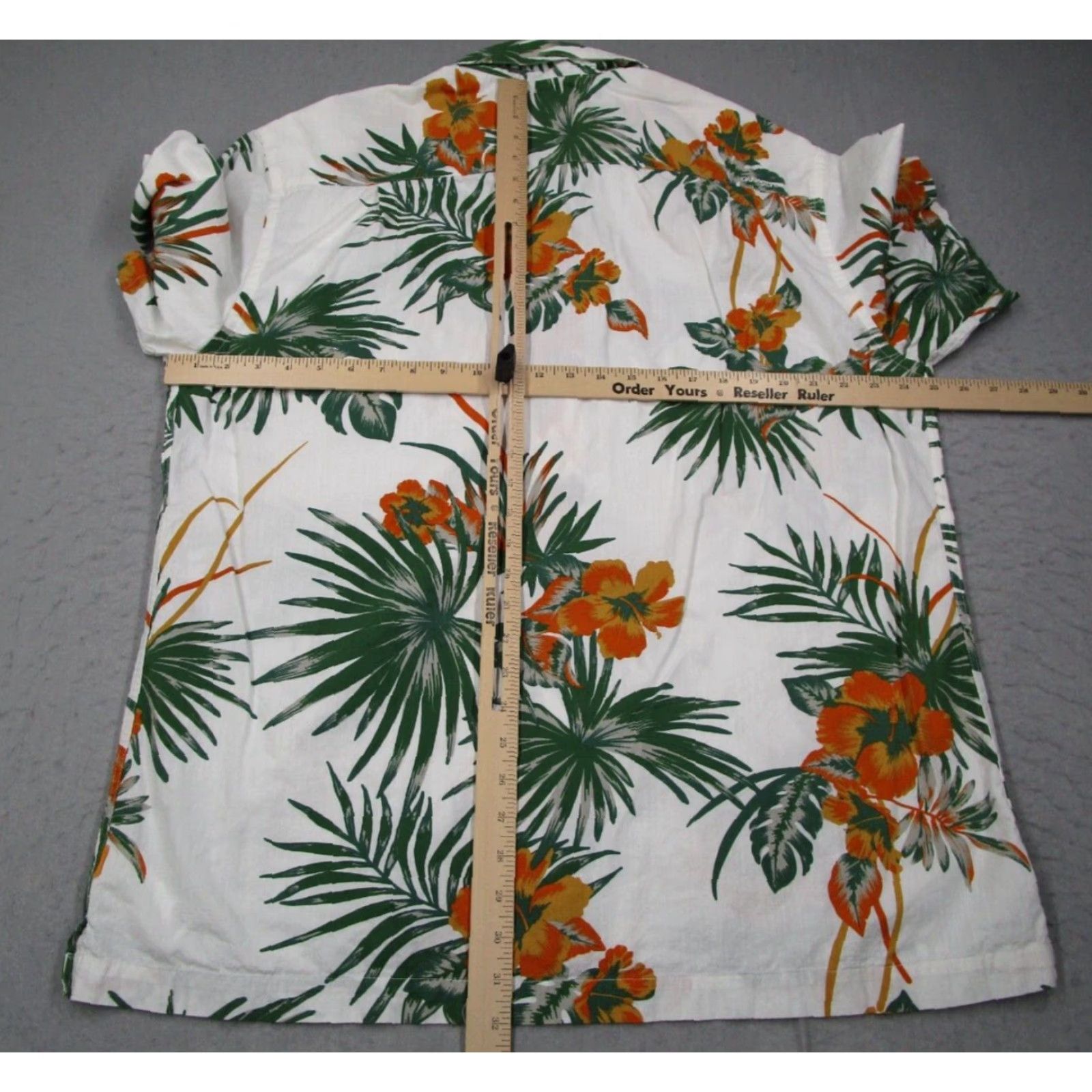 Quiksilver Quiksilver Waterman Shirt Mens 2XL White Floral Short Sleeve Button-Up Hawaiian Beach Bohemian Tropical Navy Mens Size US XXL / EU 58 / 5 - 5 Thumbnail