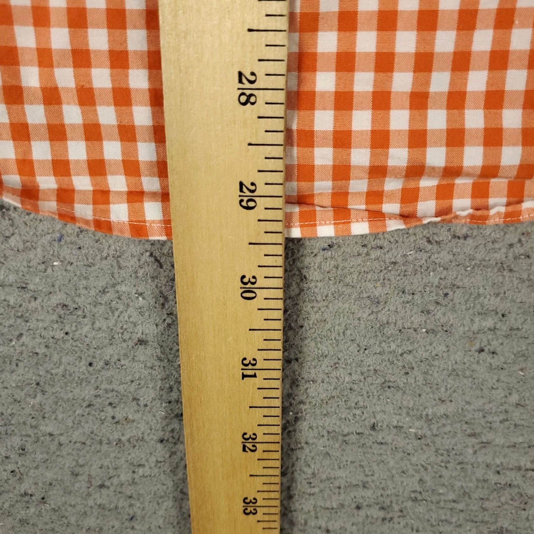 Ralph Lauren Ralph Lauren Shirt Mens Medium Orange Check Custom Fit Button Up Short Sleeve Size US M / EU 48-50 / 2 - 5 Thumbnail