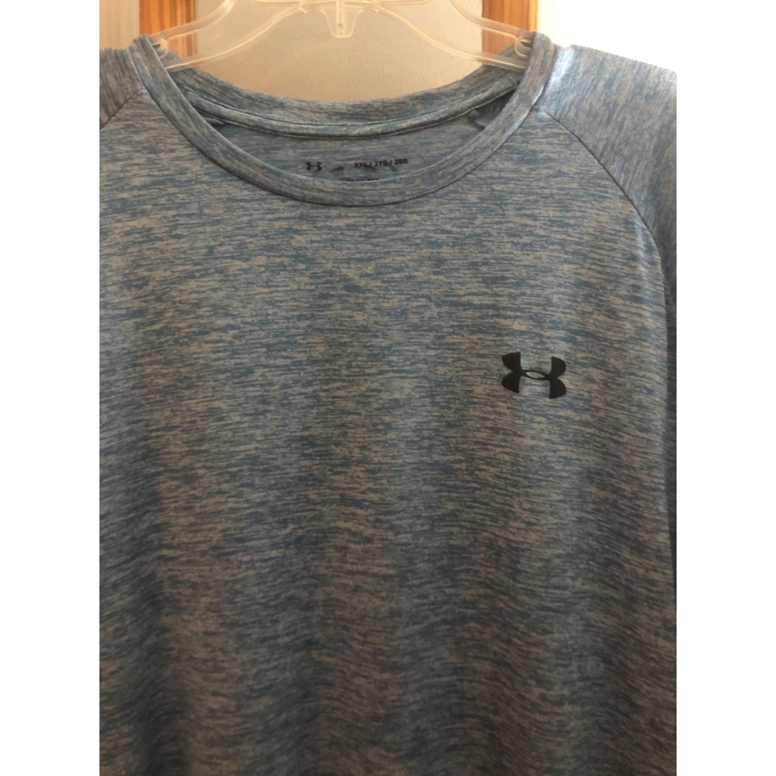 Under Armour Under Armour Mens T-Shirt Crew Neck Short Sleeve Tech Tee Pullover 2XL Blue HeatGear Size US XXL / EU 58 / 5 - 2 Thumbnail