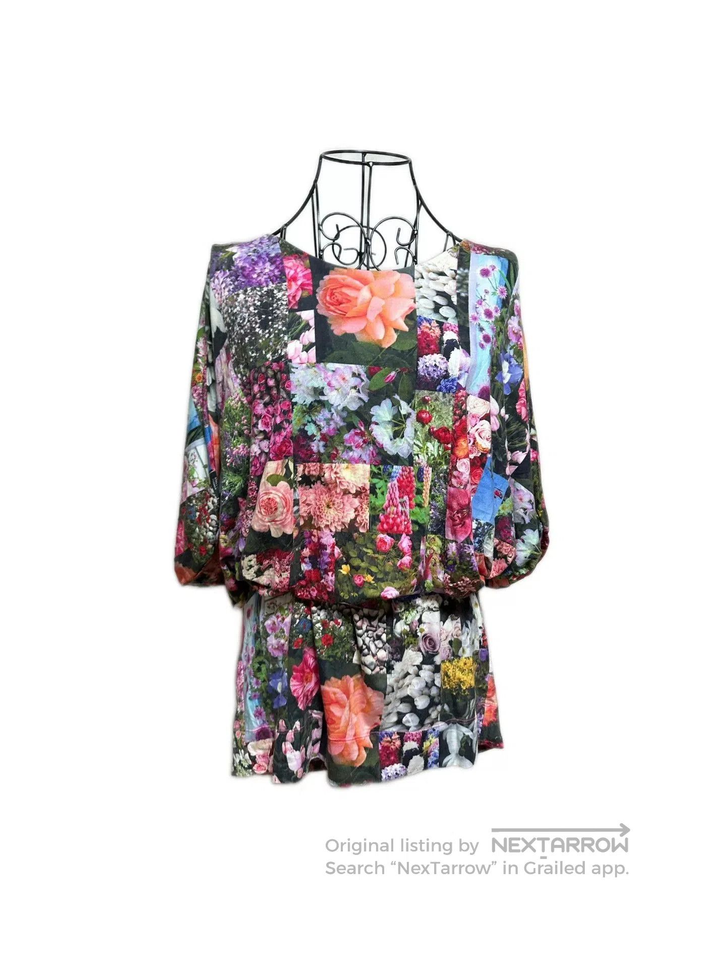 Paul Smith Paul Smith Vintage Batwing Sleeve Floral Dress. Size M / US 6-8 / IT 42-44 - 2 Thumbnail